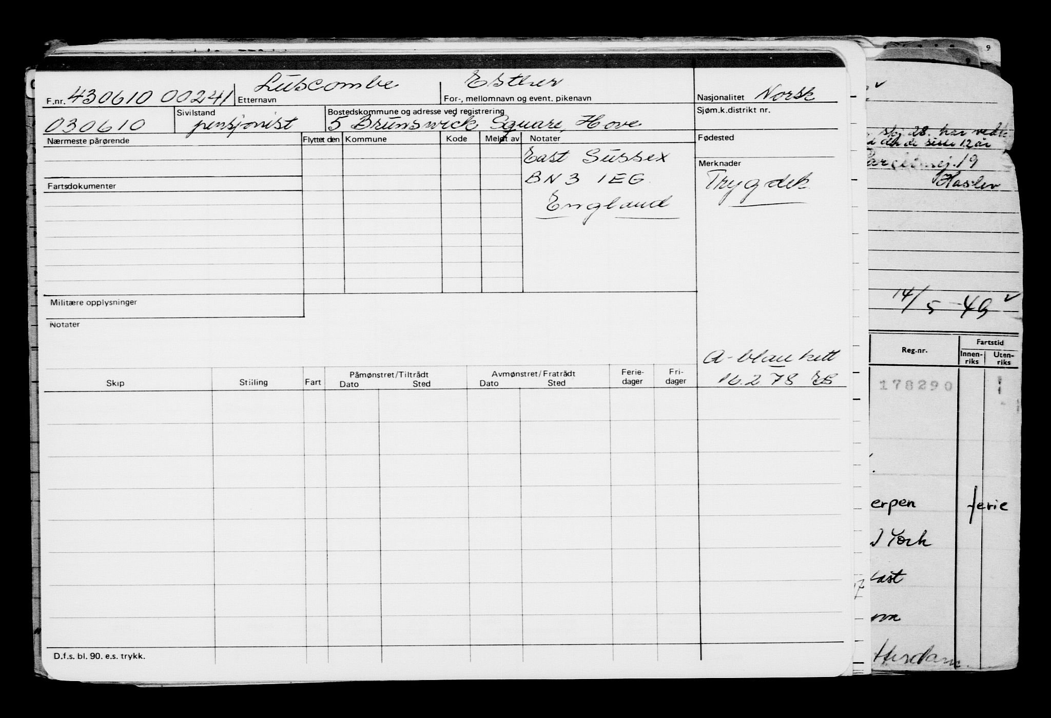 Direktoratet for sjømenn, AV/RA-S-3545/G/Gb/L0090: Hovedkort, 1910, s. 52