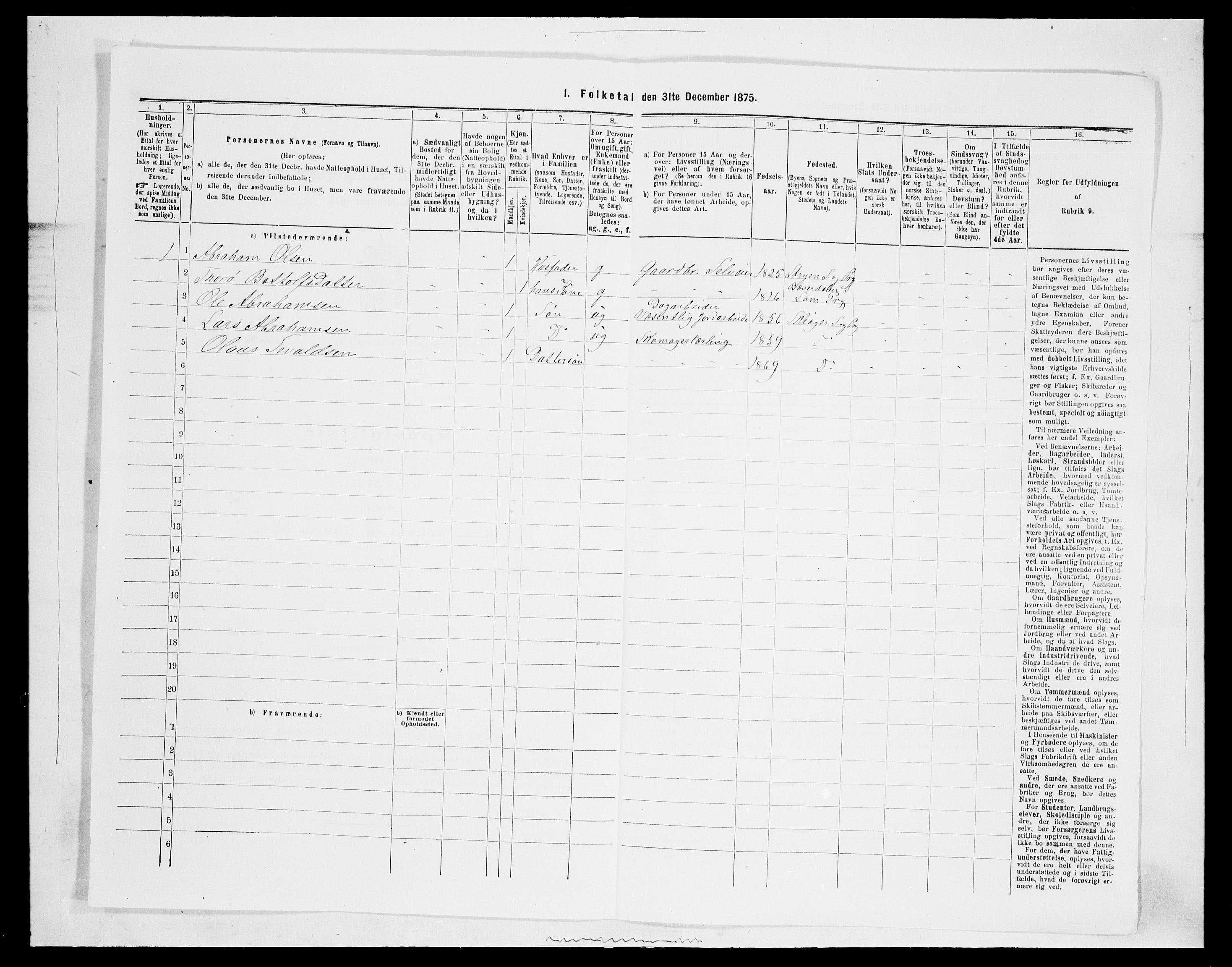 SAH, Folketelling 1875 for 0513P Skjåk prestegjeld, 1875, s. 152