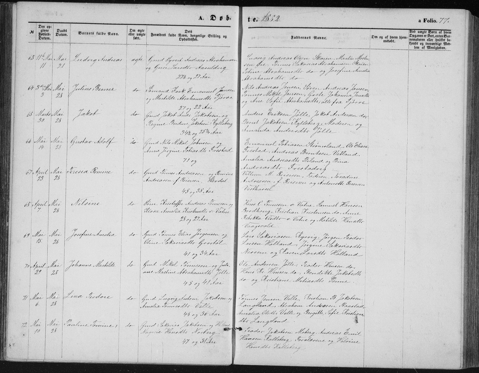 Lista sokneprestkontor, SAK/1111-0027/F/Fb/L0004: Klokkerbok nr. B 4, 1877-1891, s. 77