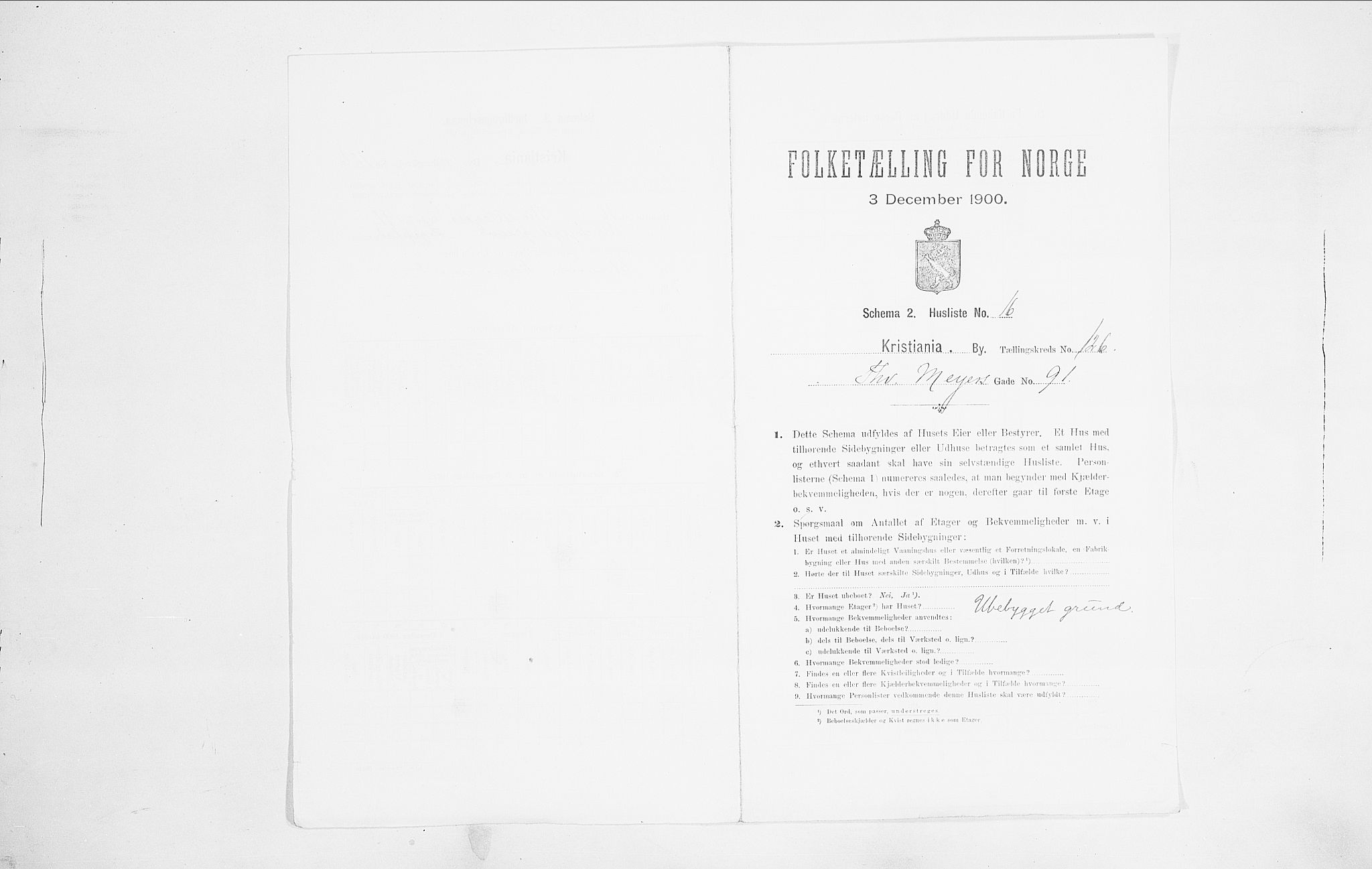 SAO, Folketelling 1900 for 0301 Kristiania kjøpstad, 1900, s. 100229