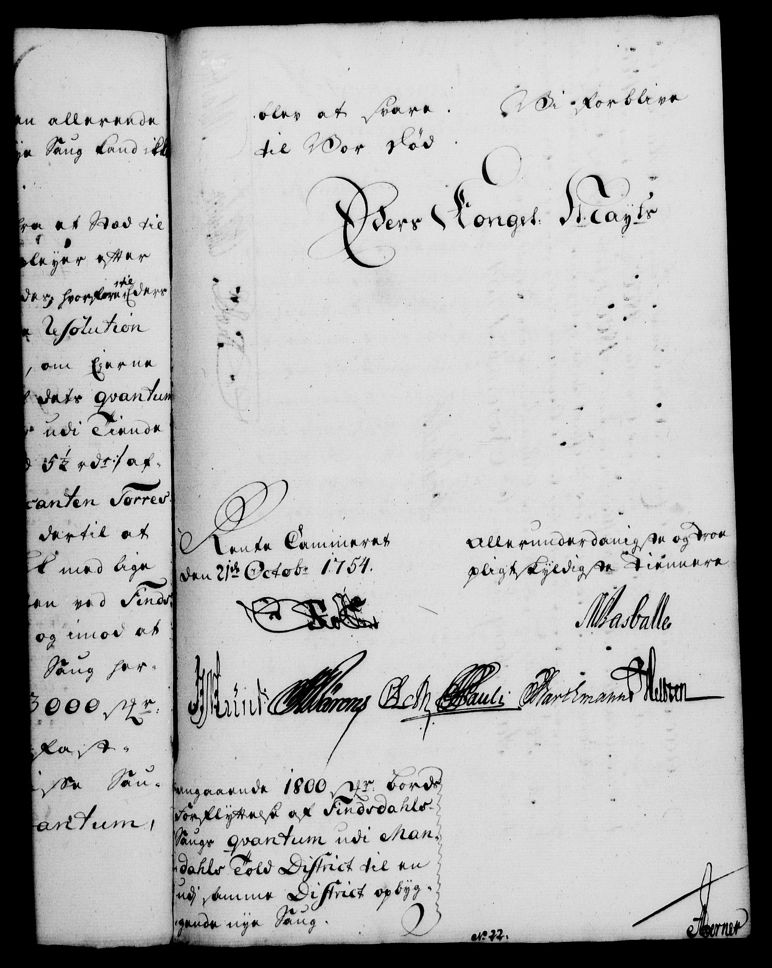 Rentekammeret, Kammerkanselliet, RA/EA-3111/G/Gf/Gfa/L0036: Norsk relasjons- og resolusjonsprotokoll (merket RK 52.36), 1754, s. 665
