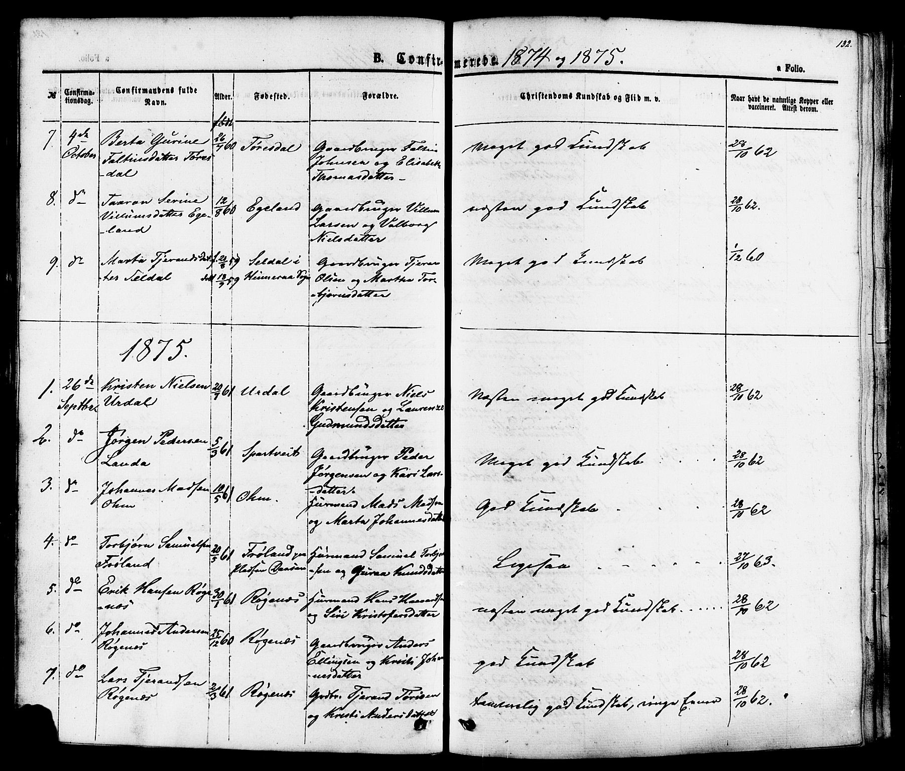 Skjold sokneprestkontor, AV/SAST-A-101847/H/Ha/Haa/L0007: Ministerialbok nr. A 7, 1857-1882, s. 132