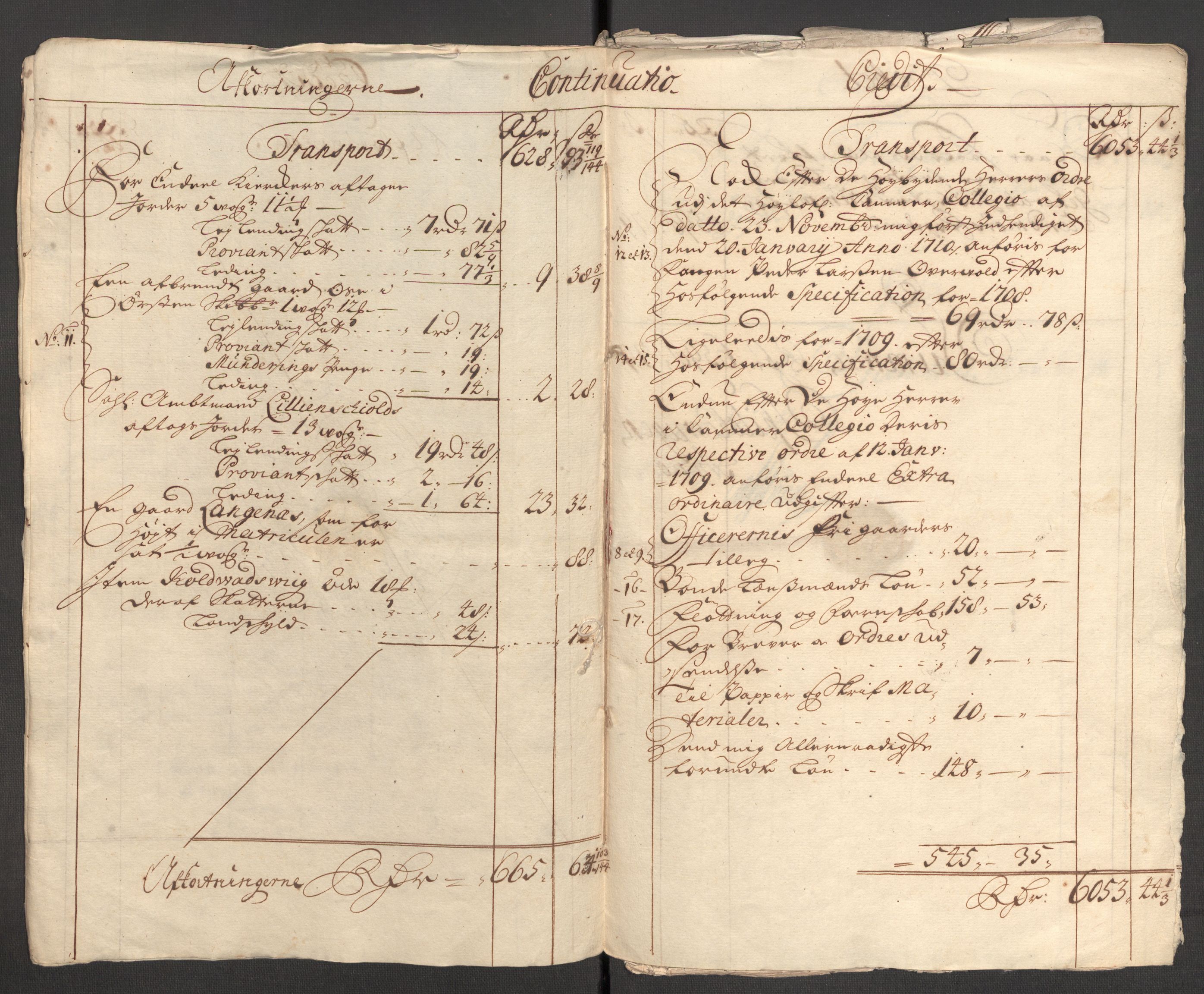 Rentekammeret inntil 1814, Reviderte regnskaper, Fogderegnskap, AV/RA-EA-4092/R54/L3562: Fogderegnskap Sunnmøre, 1708-1709, s. 246