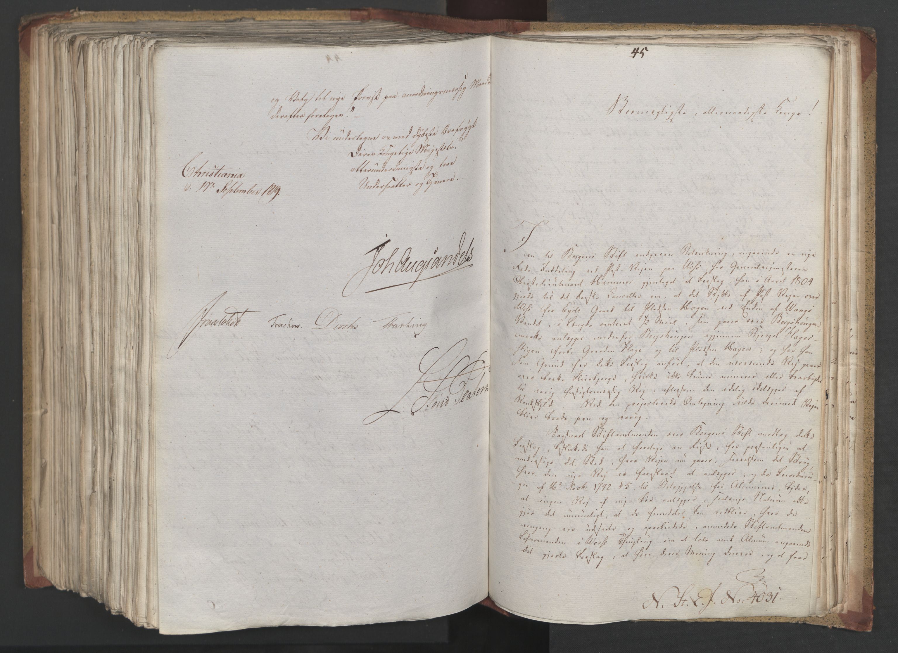 Statsrådsavdelingen i Stockholm, AV/RA-S-1003/D/Da/L0019: Regjeringsinnstillinger nr. 3856-4052, 1819, s. 437