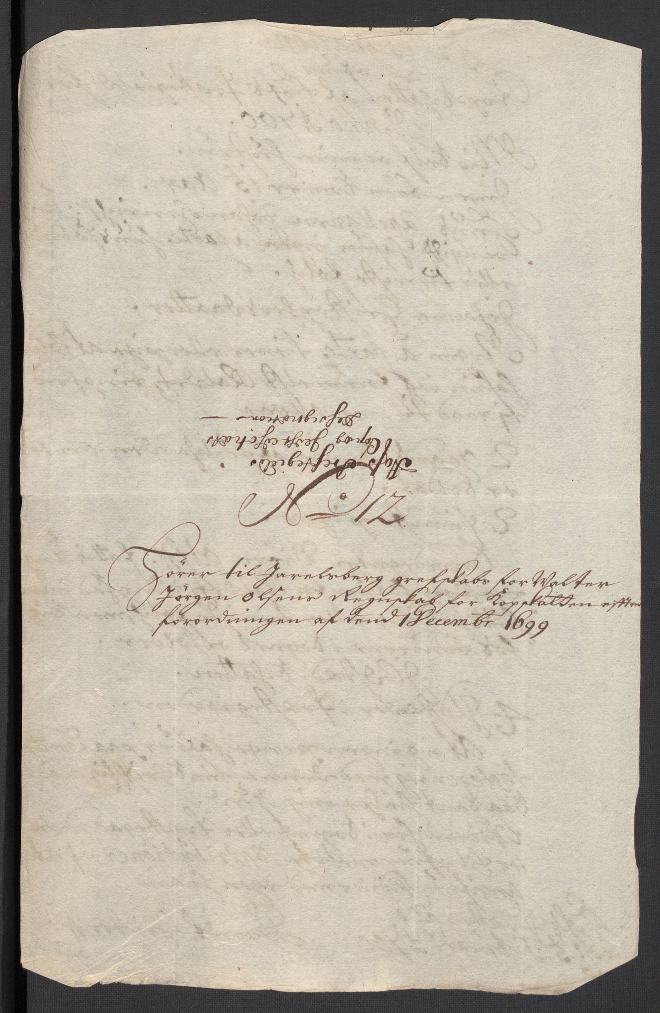 Rentekammeret inntil 1814, Reviderte regnskaper, Fogderegnskap, RA/EA-4092/R32/L1869: Fogderegnskap Jarlsberg grevskap, 1700-1701, s. 150