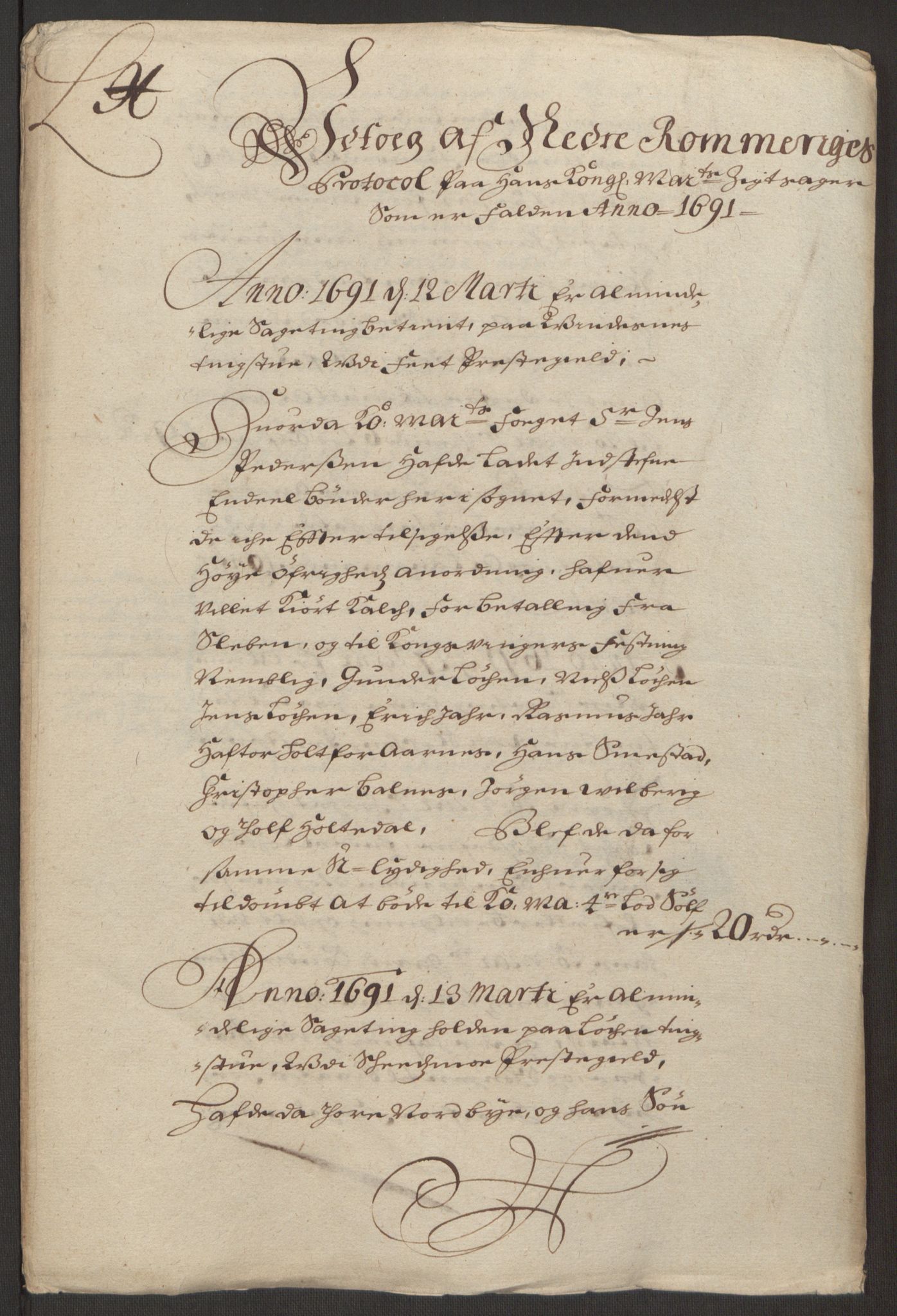 Rentekammeret inntil 1814, Reviderte regnskaper, Fogderegnskap, AV/RA-EA-4092/R11/L0575: Fogderegnskap Nedre Romerike, 1691, s. 11