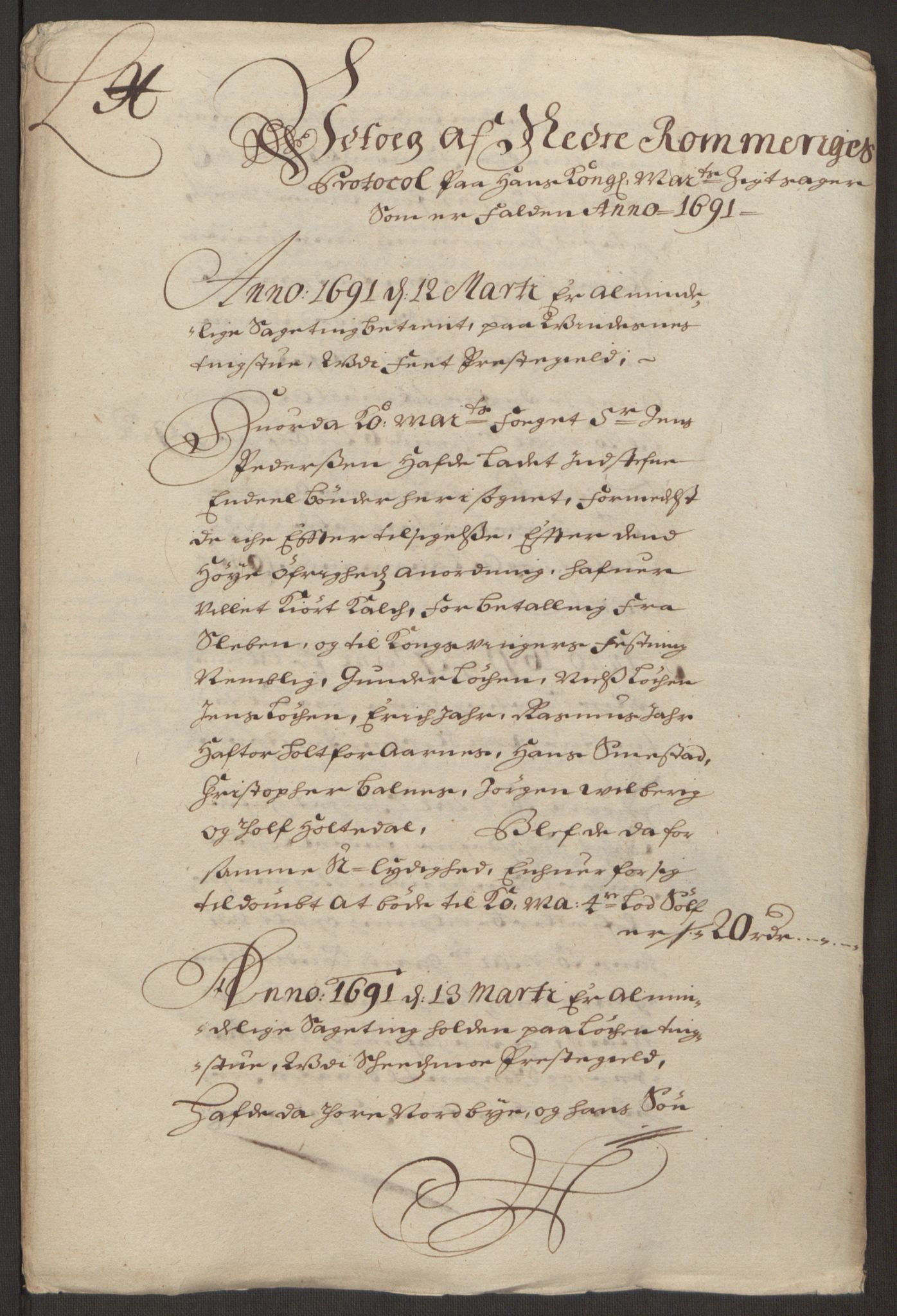 Rentekammeret inntil 1814, Reviderte regnskaper, Fogderegnskap, RA/EA-4092/R11/L0575: Fogderegnskap Nedre Romerike, 1691, s. 11