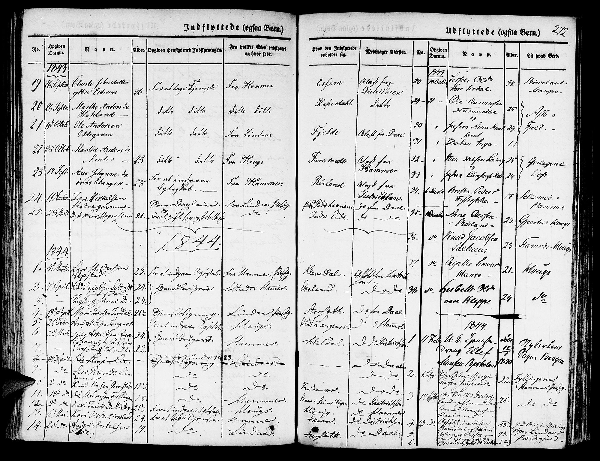 Hosanger sokneprestembete, AV/SAB-A-75801/H/Haa: Ministerialbok nr. A 7, 1835-1848, s. 272
