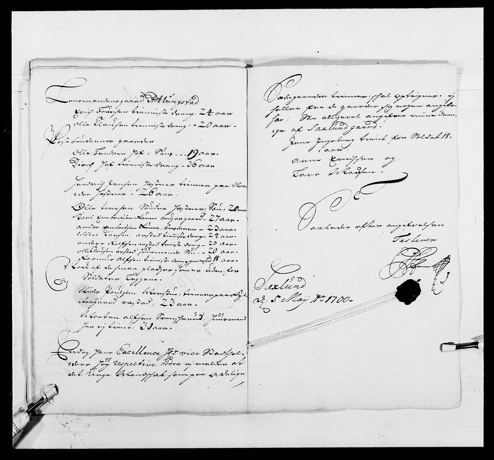 Kommanderende general (KG I) med Det norske krigsdirektorium, AV/RA-EA-5419/E/Ea/L0501: Opplandske regiment, 1699-1700, s. 334