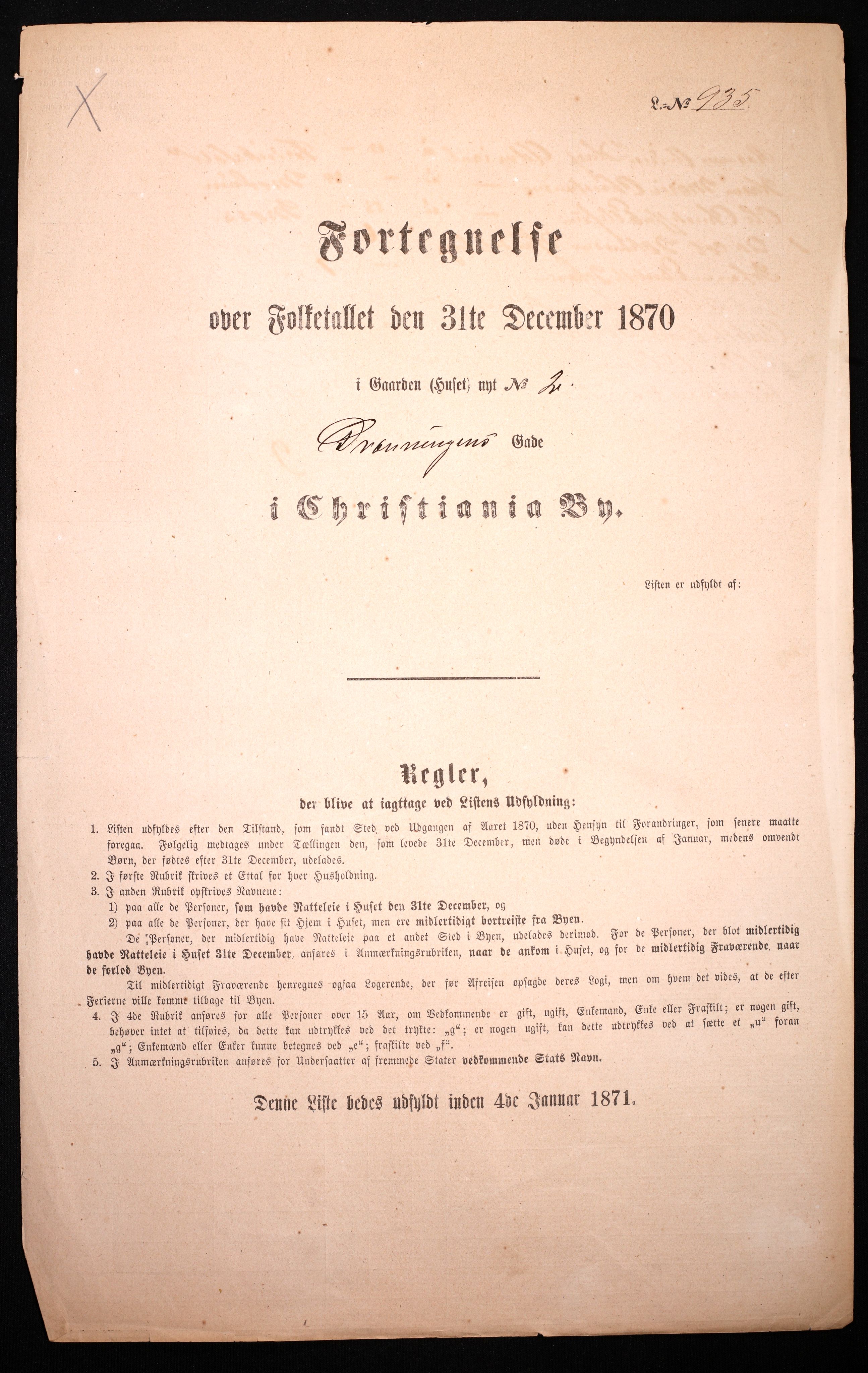 RA, Folketelling 1870 for 0301 Kristiania kjøpstad, 1870, s. 689