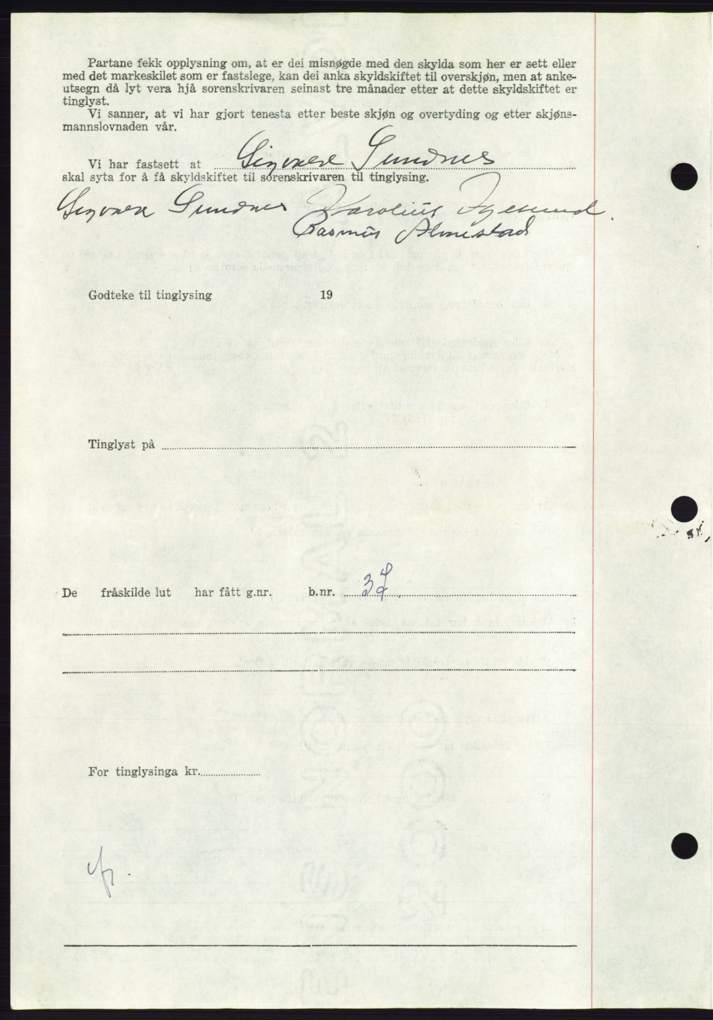 Søre Sunnmøre sorenskriveri, AV/SAT-A-4122/1/2/2C/L0108: Pantebok nr. 34A, 1957-1958, Dagboknr: 67/1958