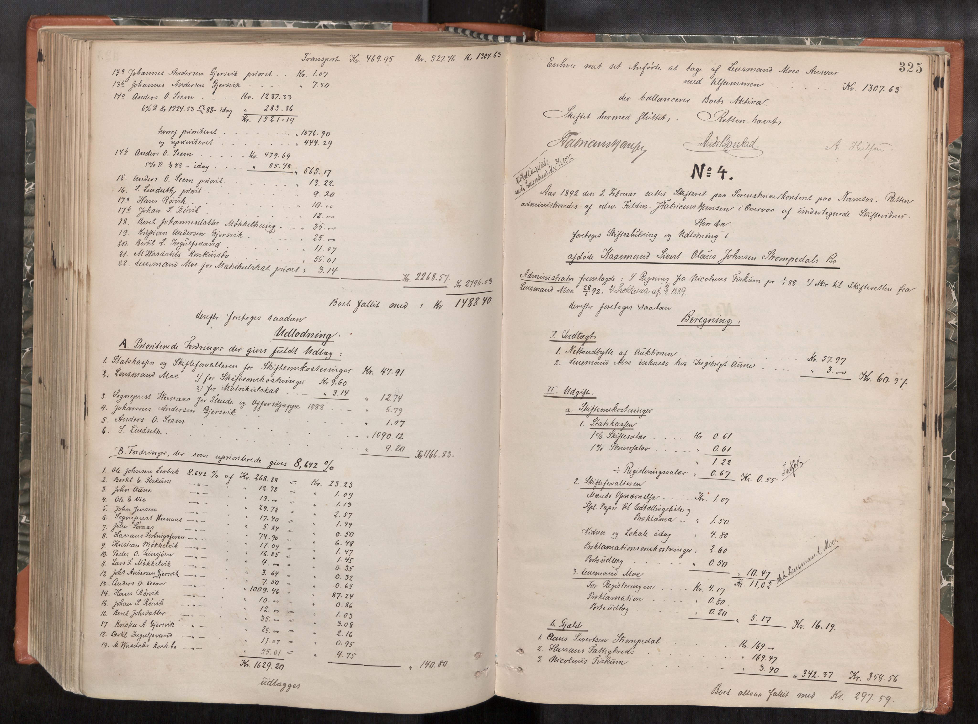 Namdal sorenskriveri, AV/SAT-A-4133/1/3/3A/L0045: Skifteprotokoll nr. 7, 1884-1894, s. 325