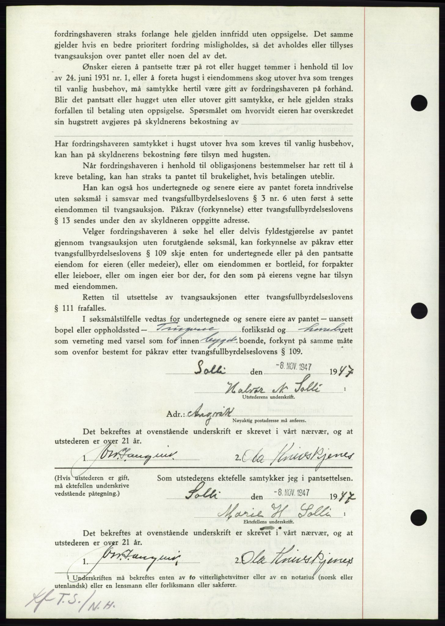 Nordmøre sorenskriveri, AV/SAT-A-4132/1/2/2Ca: Pantebok nr. B97, 1947-1948, Dagboknr: 2748/1947