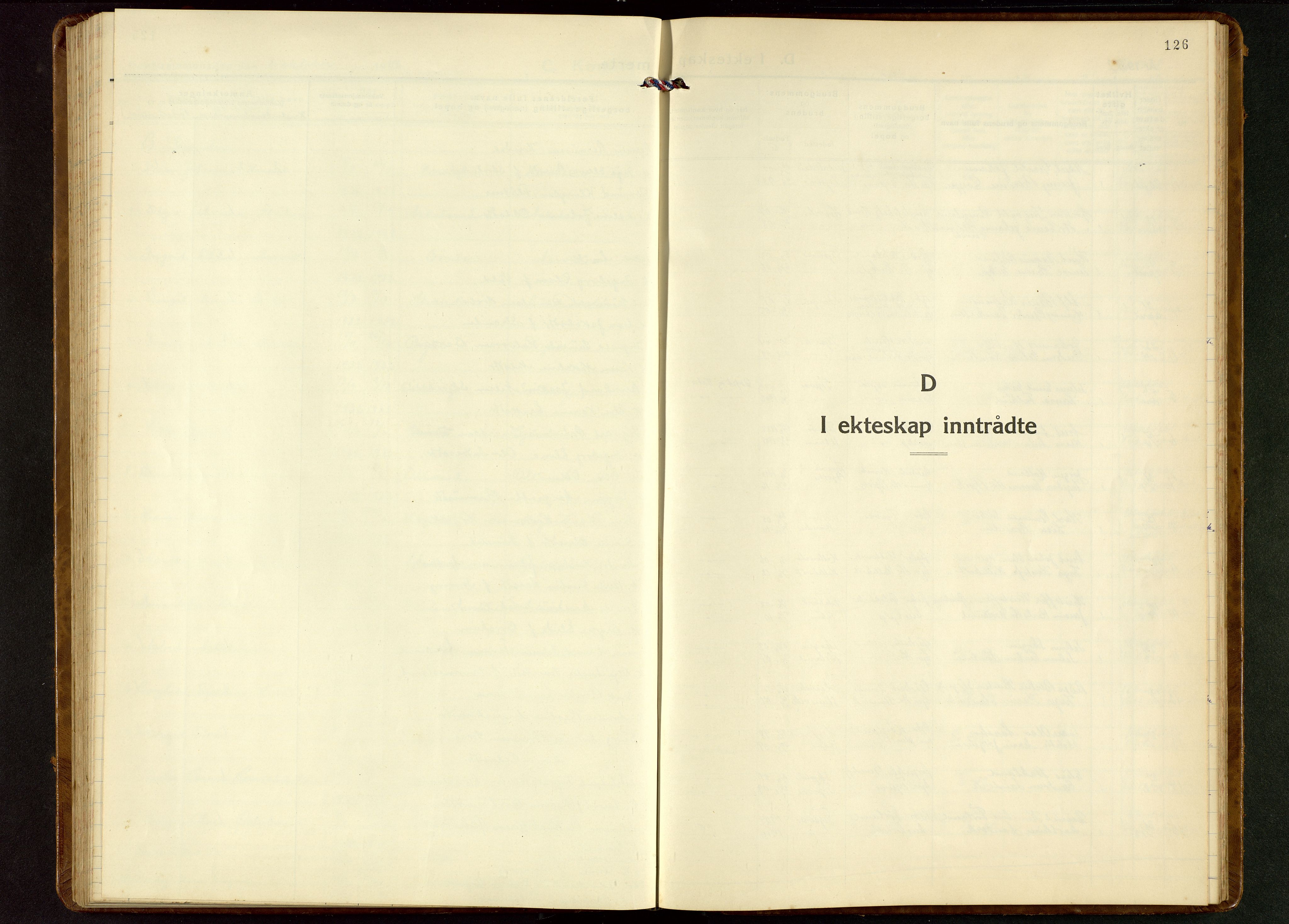 Tysvær sokneprestkontor, AV/SAST-A -101864/H/Ha/Hab/L0006: Klokkerbok nr. B 6, 1932-1946, s. 126