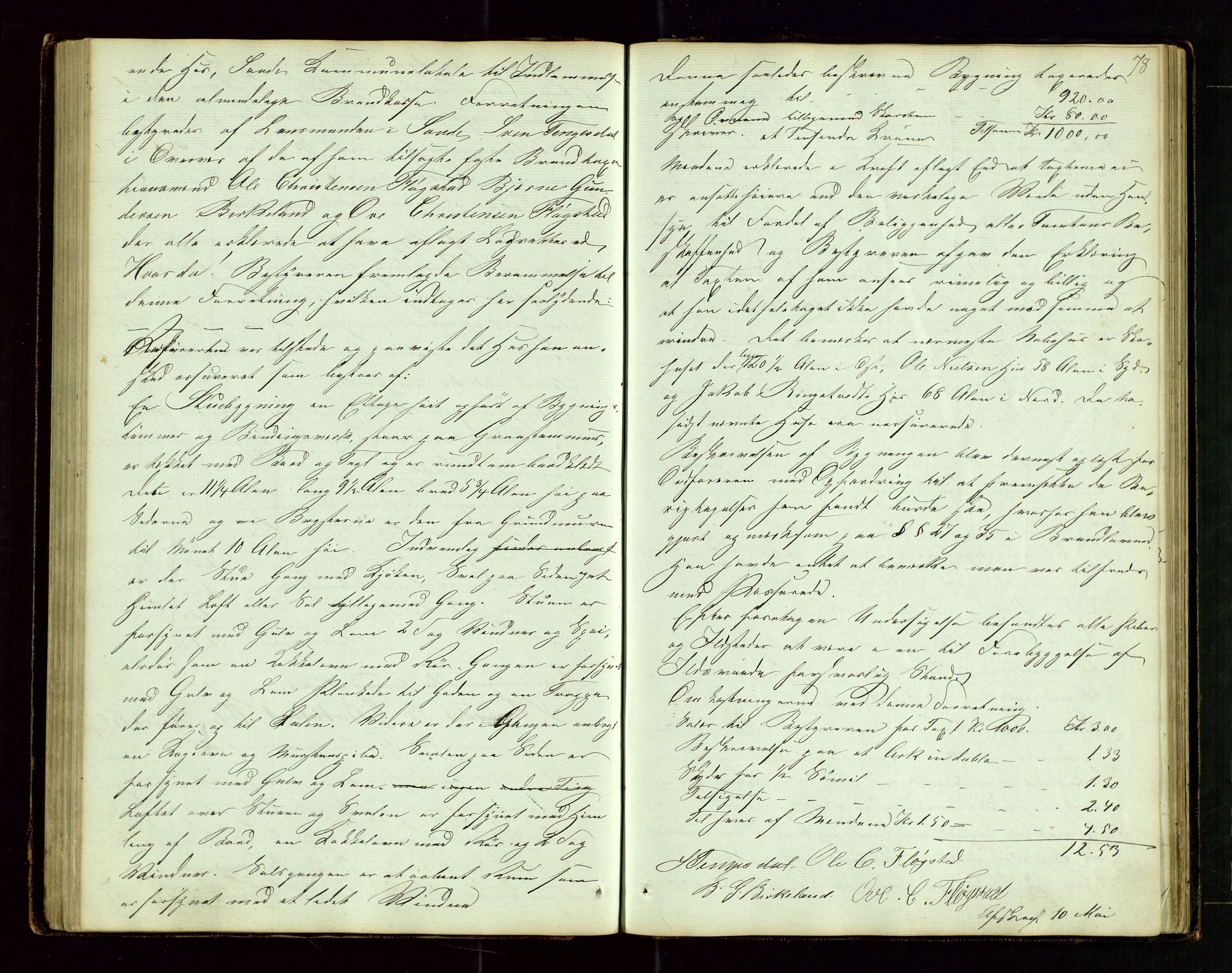 Sauda lensmannskontor, AV/SAST-A-100177/Goa/L0001: "Brandtaxations-Protocol for Søvde Thinglaug", 1846-1886, s. 77b-78a