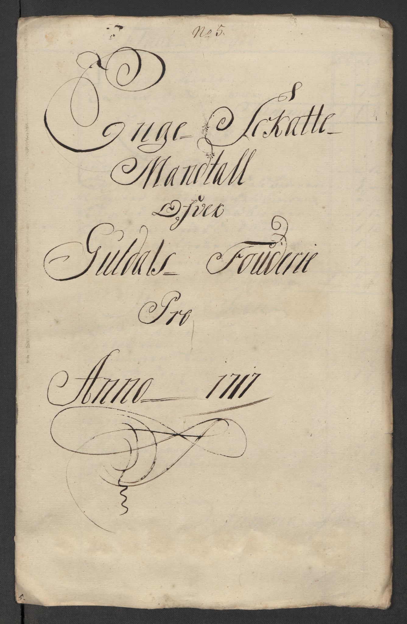 Rentekammeret inntil 1814, Reviderte regnskaper, Fogderegnskap, RA/EA-4092/R60/L3969: Fogderegnskap Orkdal og Gauldal, 1717, s. 342
