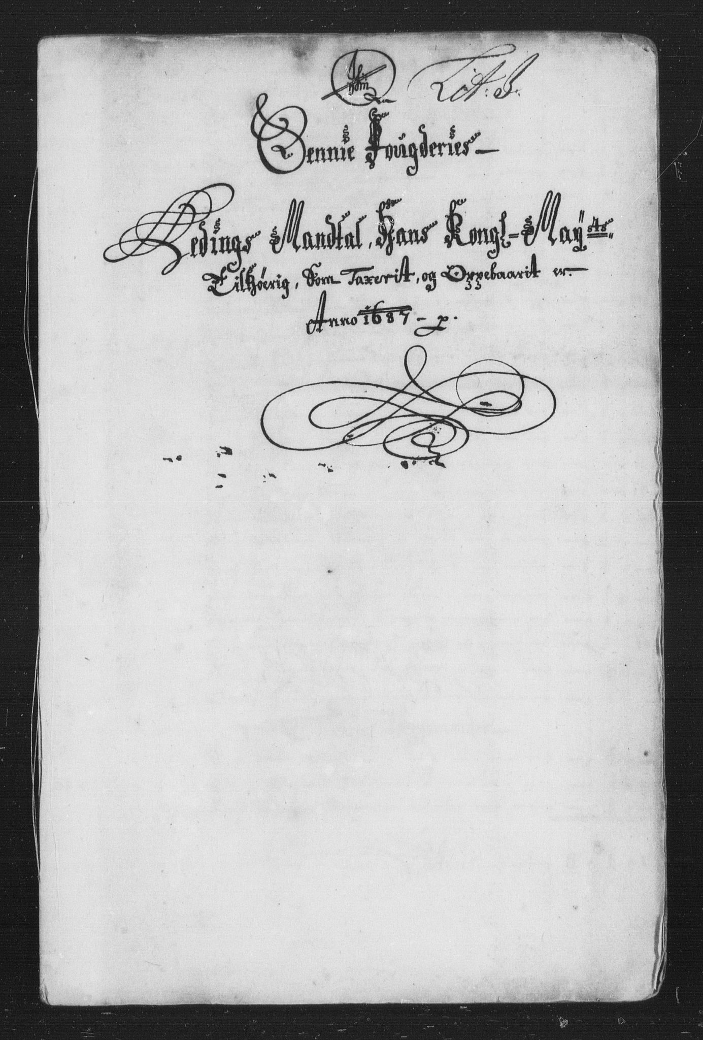 Rentekammeret inntil 1814, Reviderte regnskaper, Stiftamtstueregnskaper, Trondheim stiftamt og Nordland amt, AV/RA-EA-6044/R/Rh/L0010: Nordland amt, 1687