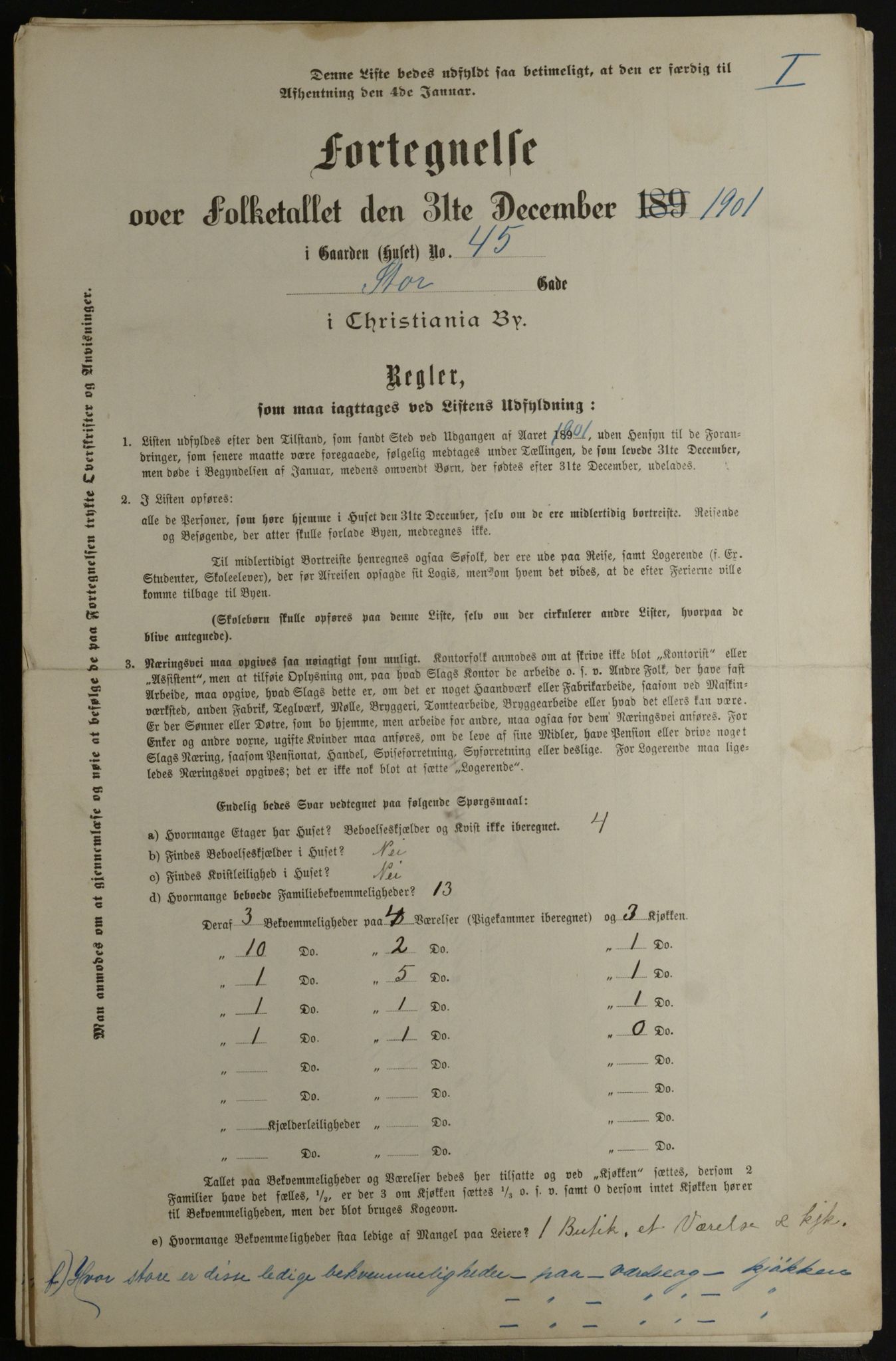 OBA, Kommunal folketelling 31.12.1901 for Kristiania kjøpstad, 1901, s. 15907