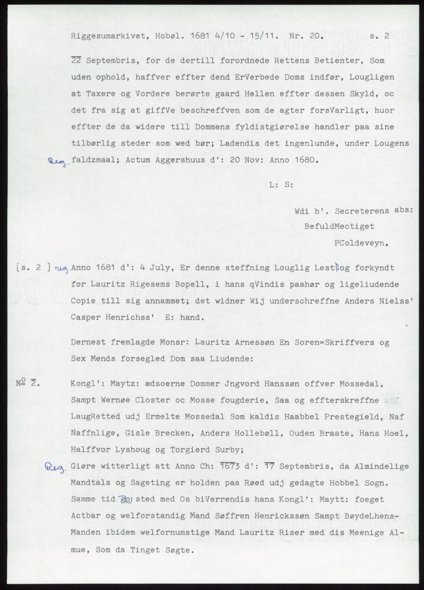 Samlinger til kildeutgivelse, Diplomavskriftsamlingen, AV/RA-EA-4053/H/Ha, s. 884