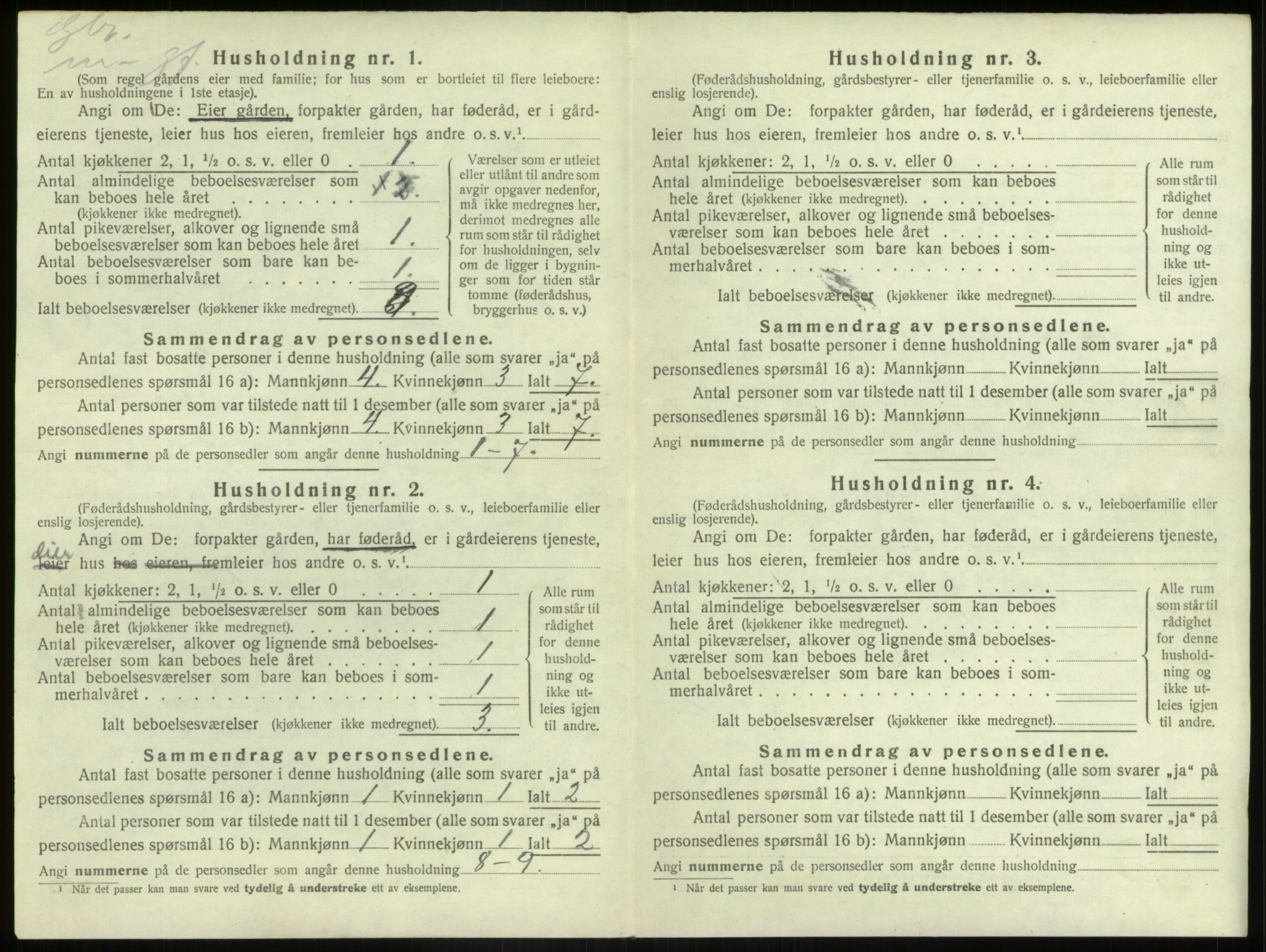 SAB, Folketelling 1920 for 1438 Bremanger herred, 1920, s. 513