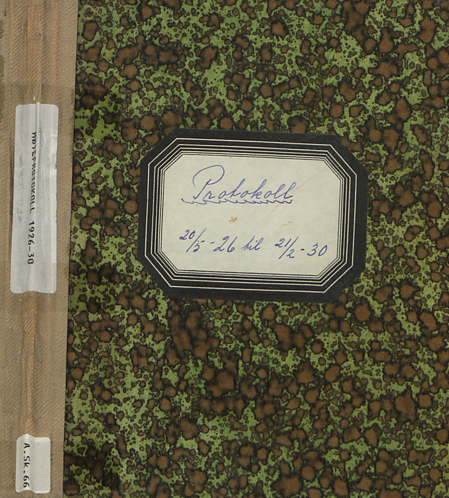 Skiens damekors arkiv, AAT/AAT-806066/A/L0001: Møtebok, 1926-1930