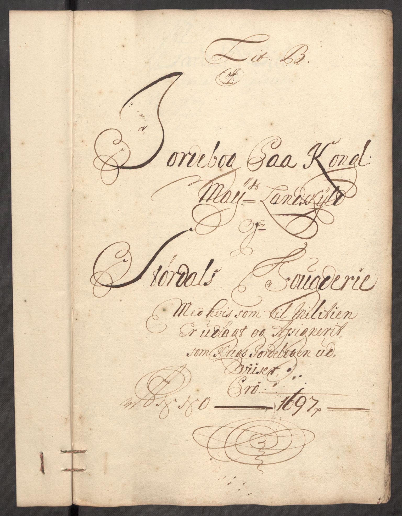 Rentekammeret inntil 1814, Reviderte regnskaper, Fogderegnskap, RA/EA-4092/R62/L4189: Fogderegnskap Stjørdal og Verdal, 1697, s. 51