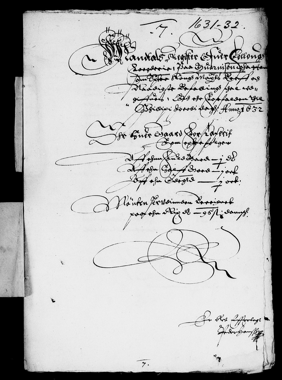Rentekammeret inntil 1814, Reviderte regnskaper, Lensregnskaper, AV/RA-EA-5023/R/Rb/Rba/L0108: Akershus len, 1631-1632
