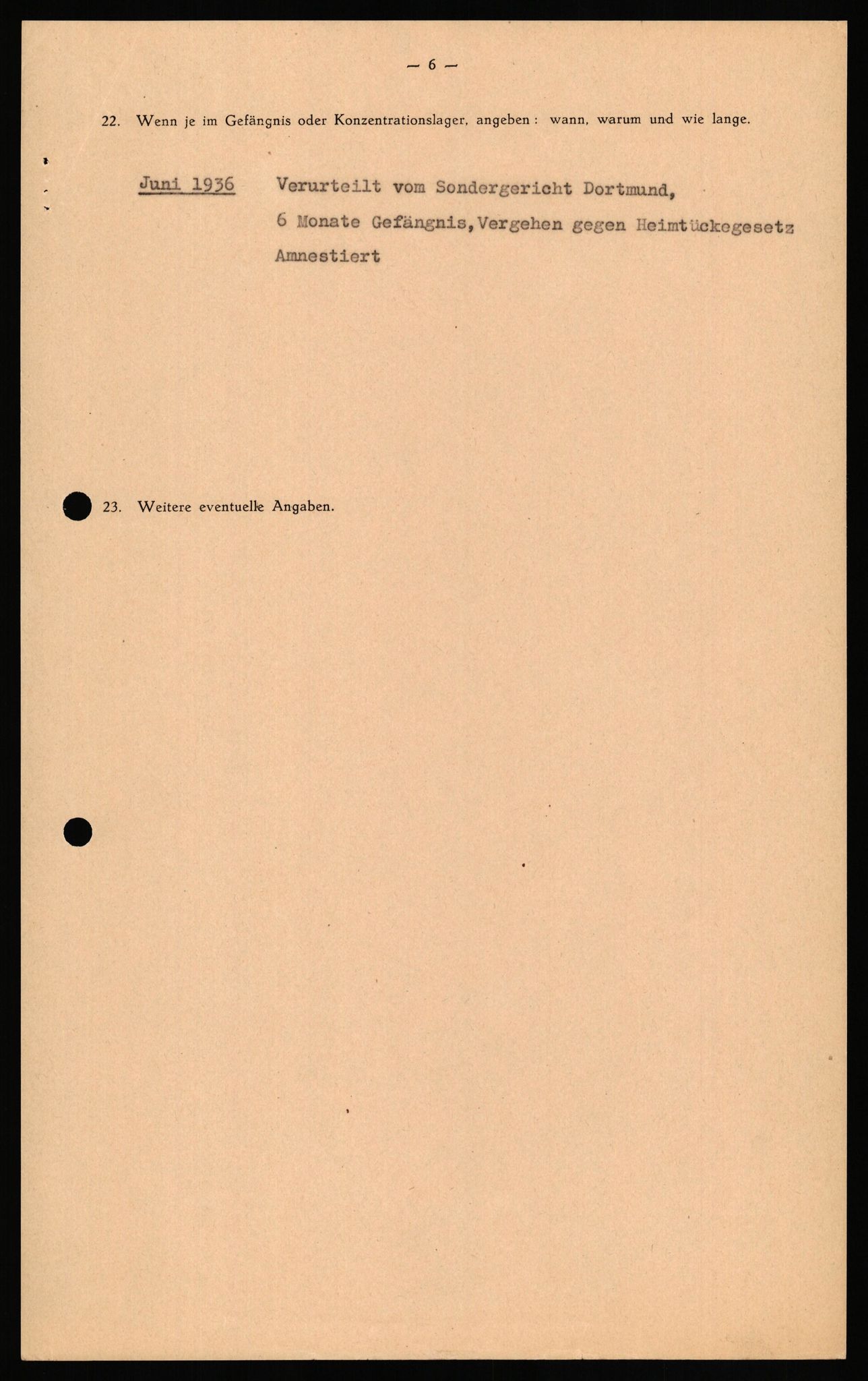 Forsvaret, Forsvarets overkommando II, RA/RAFA-3915/D/Db/L0033: CI Questionaires. Tyske okkupasjonsstyrker i Norge. Tyskere., 1945-1946, s. 338