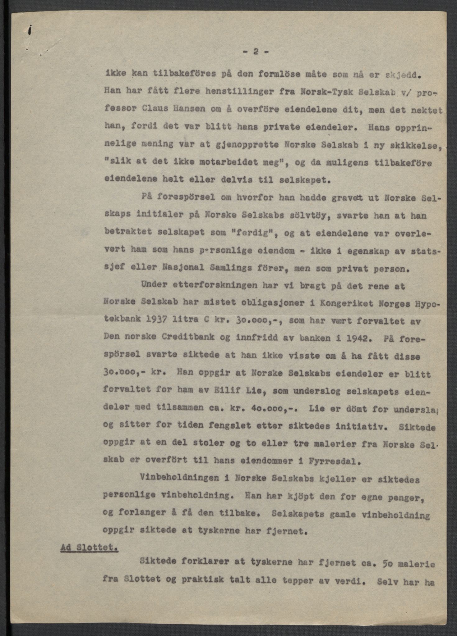 Landssvikarkivet, Oslo politikammer, AV/RA-S-3138-01/D/Da/L0003: Dnr. 29, 1945, s. 764