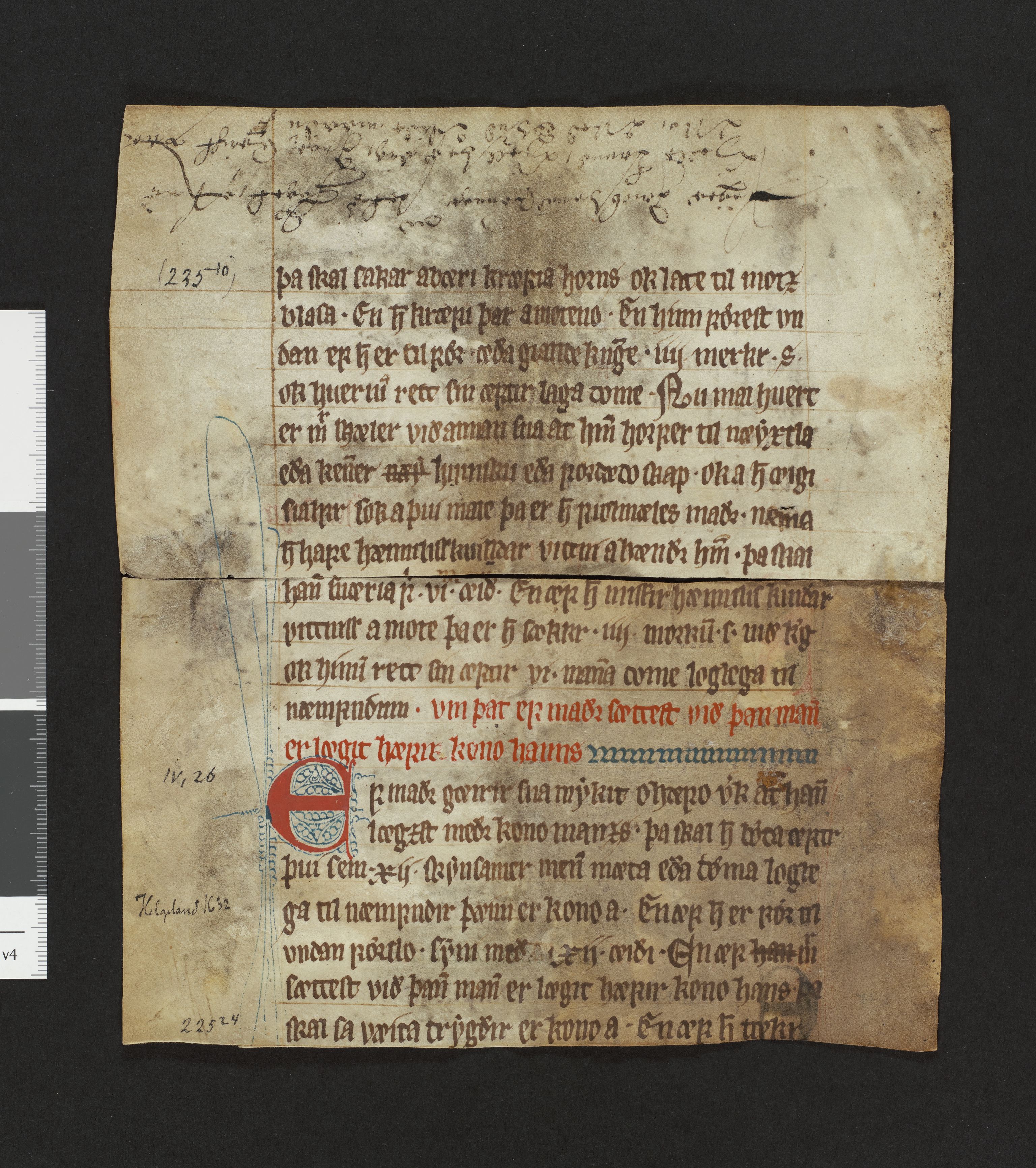 Riksarkivets diplomsamling, AV/RA-EA-5965/F26/L0002: Norrøne membranfragmenter bestand 2-9 (10), 1100-1536, s. 141