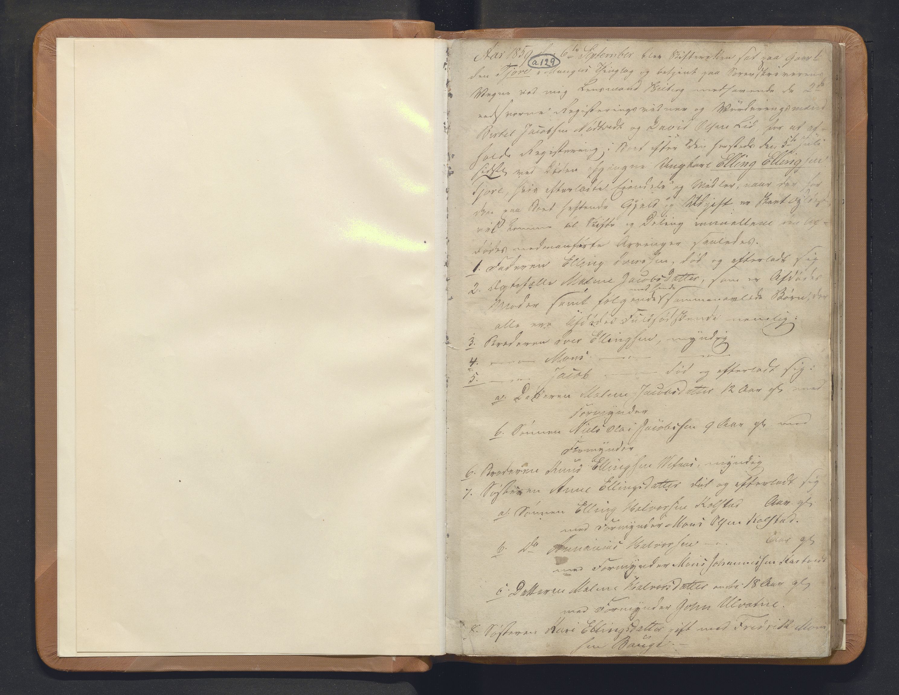Nordhordland sorenskrivar, AV/SAB-A-2901/1/H/Hb/L0020: Registreringsprotokollar, 1859-1865, s. 1