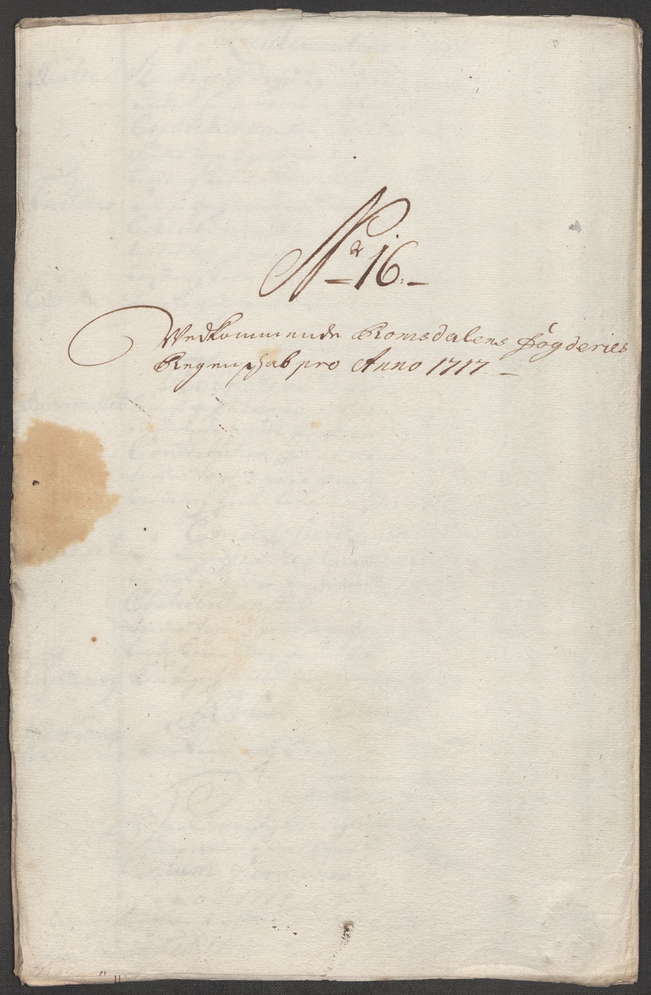 Rentekammeret inntil 1814, Reviderte regnskaper, Fogderegnskap, RA/EA-4092/R55/L3664: Fogderegnskap Romsdal, 1717, s. 137