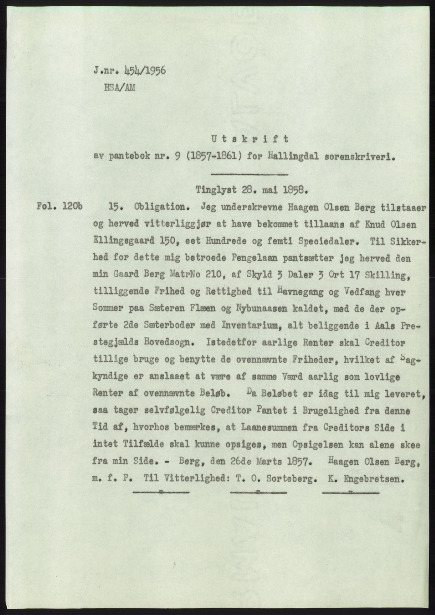 Statsarkivet i Kongsberg, SAKO/A-0001, 1956, s. 53