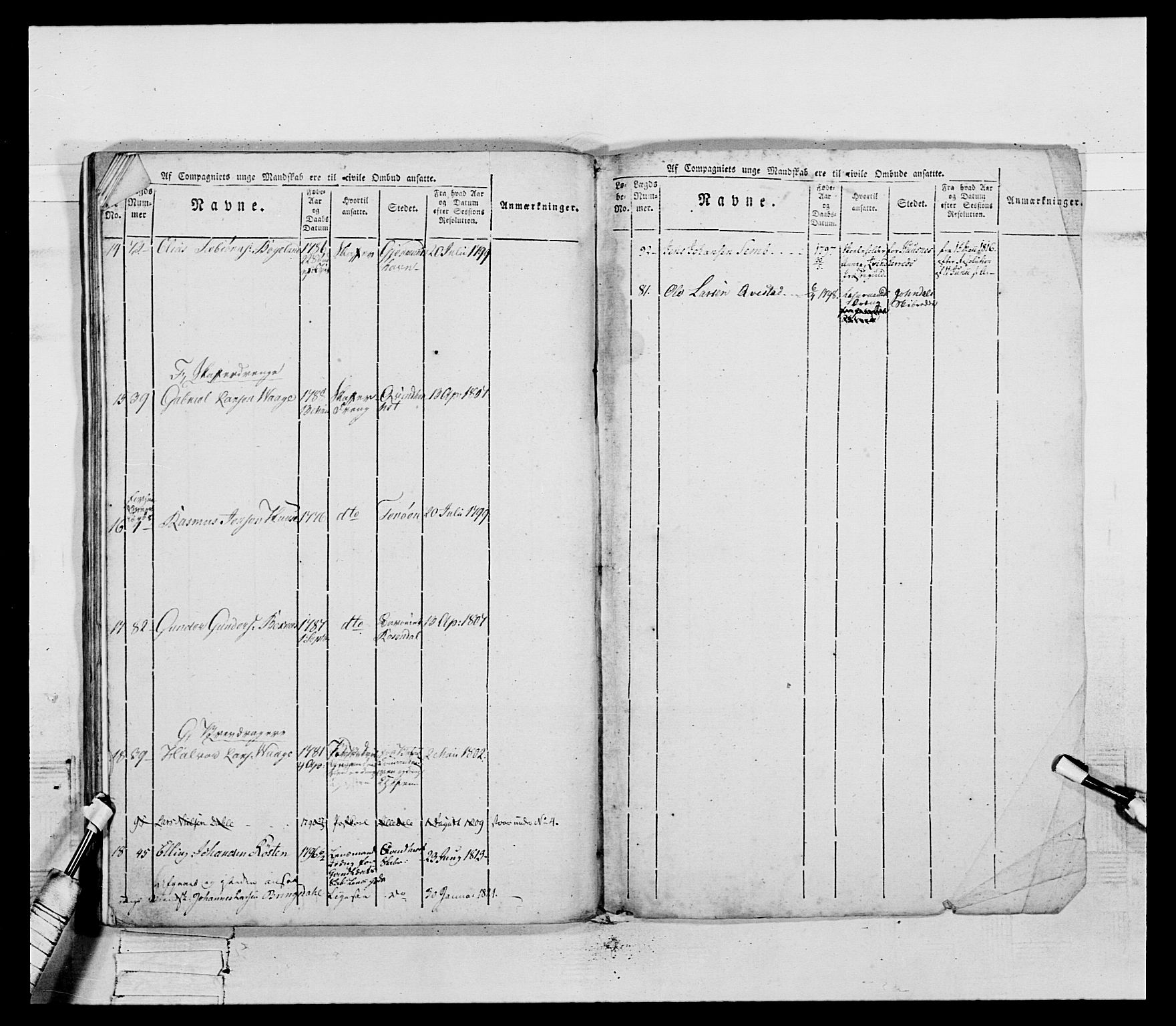 Generalitets- og kommissariatskollegiet, Det kongelige norske kommissariatskollegium, AV/RA-EA-5420/E/Eh/L0099: Bergenhusiske nasjonale infanteriregiment, 1812, s. 378