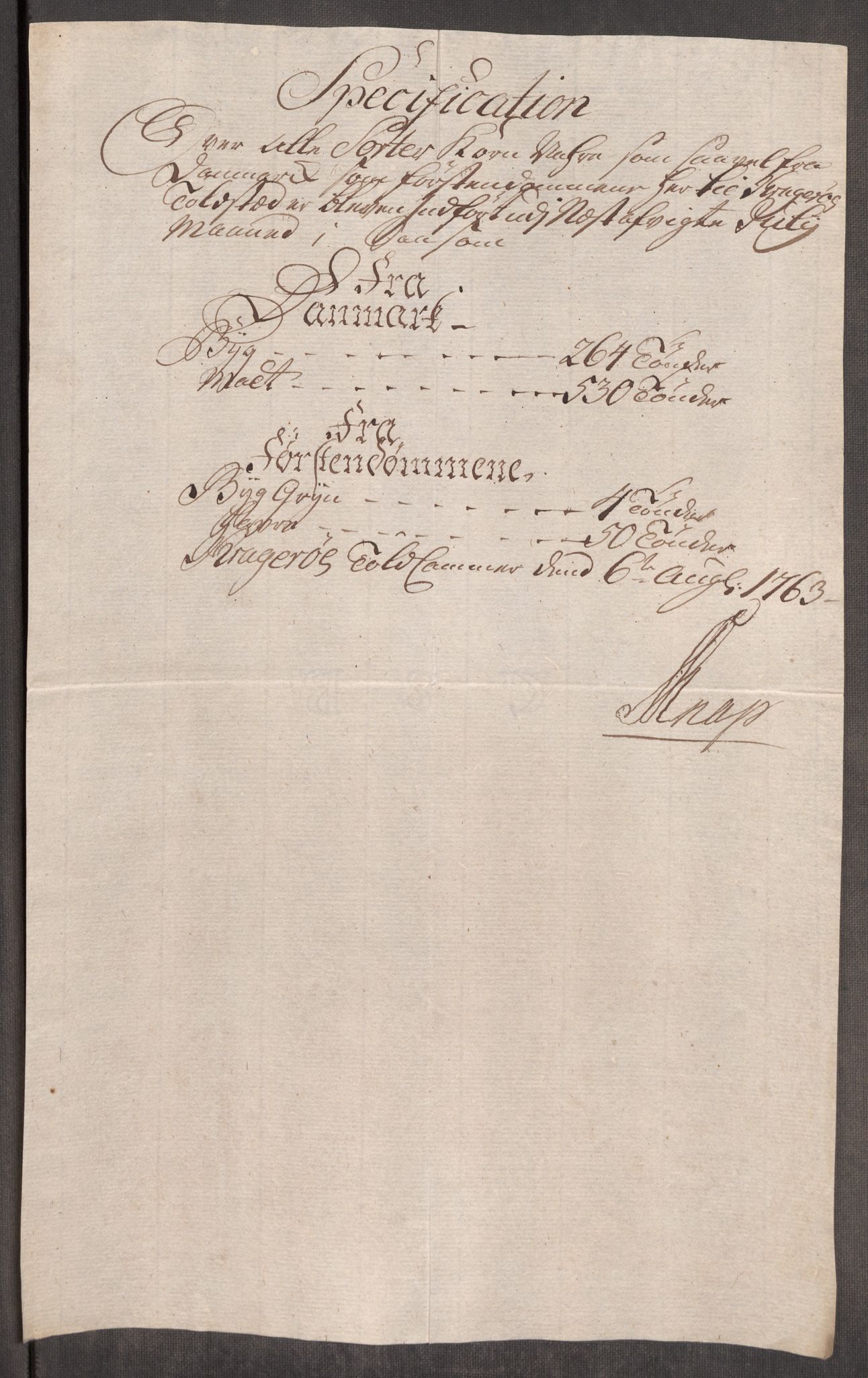 Rentekammeret inntil 1814, Realistisk ordnet avdeling, AV/RA-EA-4070/Oe/L0007: [Ø1]: Priskuranter, 1761-1763, s. 709