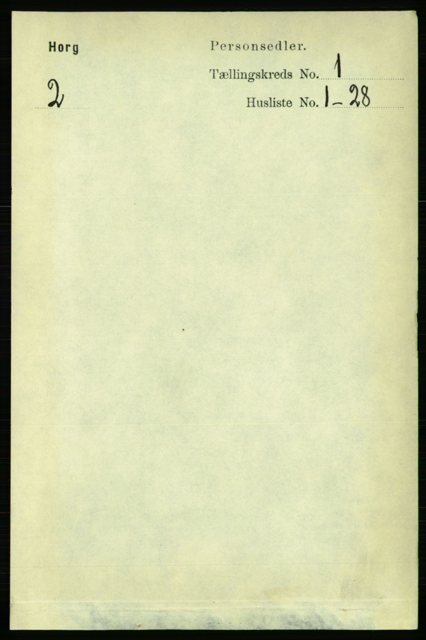 RA, Folketelling 1891 for 1650 Horg herred, 1891, s. 109