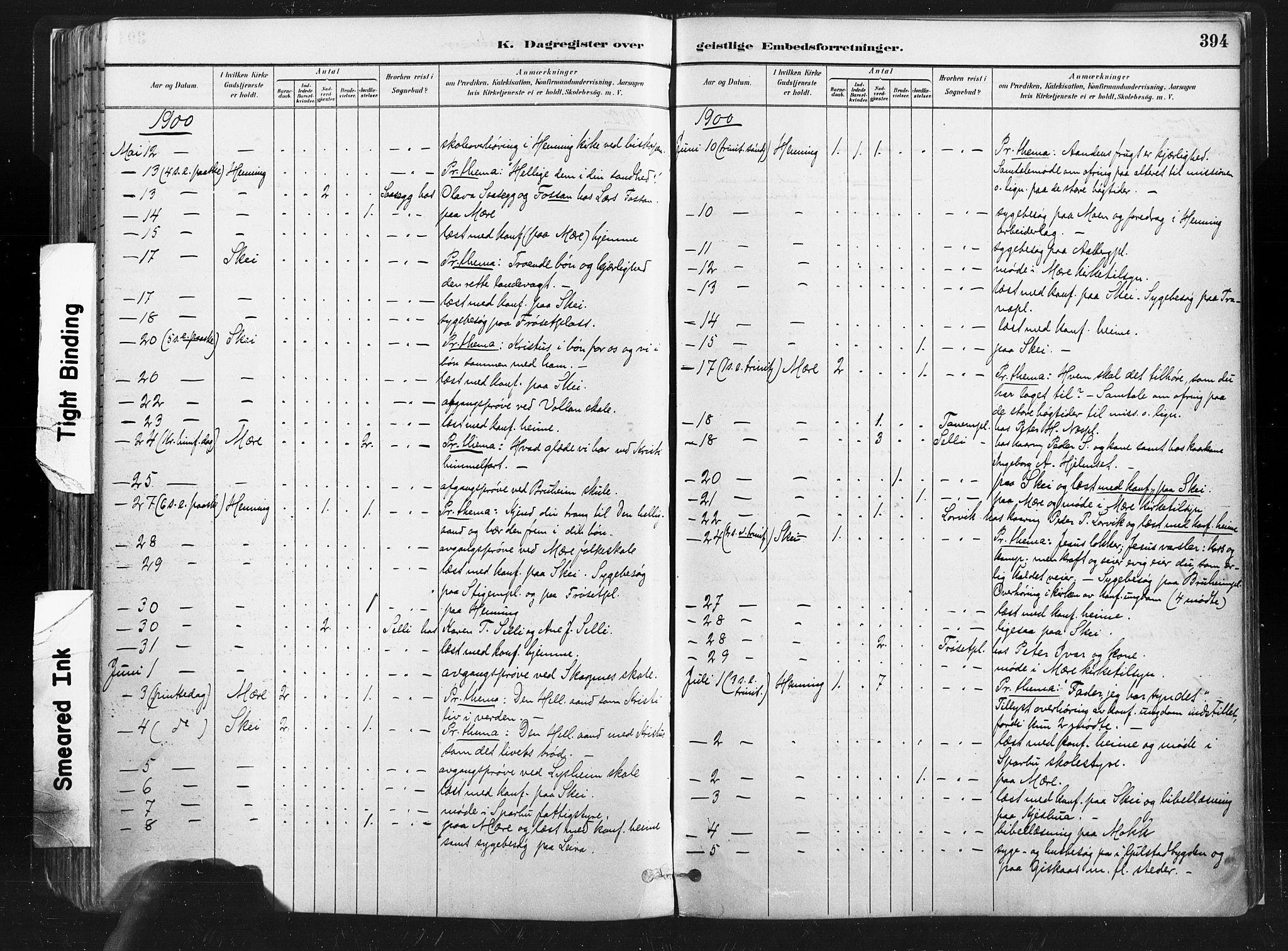 Ministerialprotokoller, klokkerbøker og fødselsregistre - Nord-Trøndelag, SAT/A-1458/735/L0351: Ministerialbok nr. 735A10, 1884-1908, s. 394