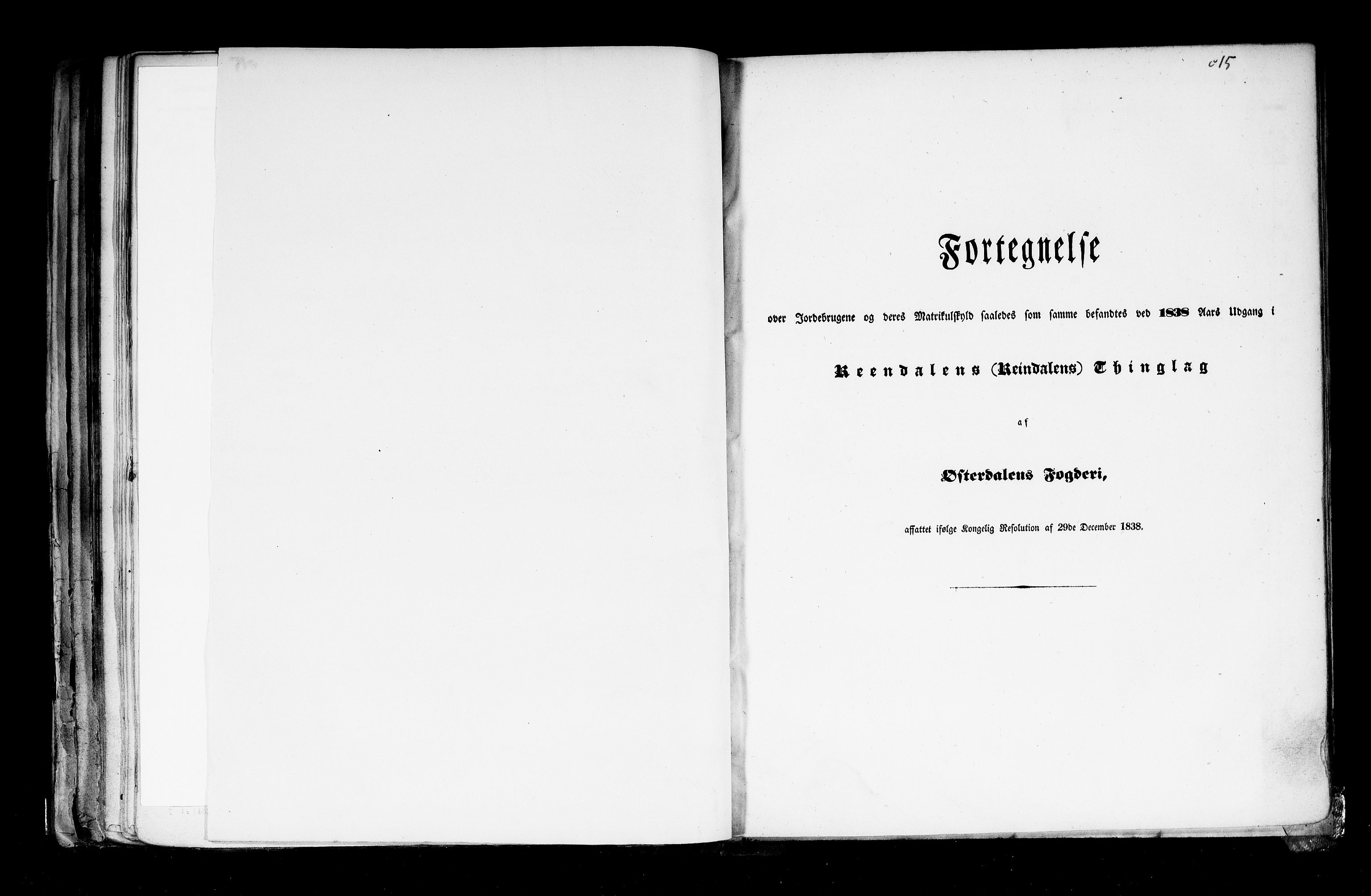 Rygh, RA/PA-0034/F/Fb/L0003: Matrikkelen for 1838 - Hedemarken amt (Hedmark fylke), 1838