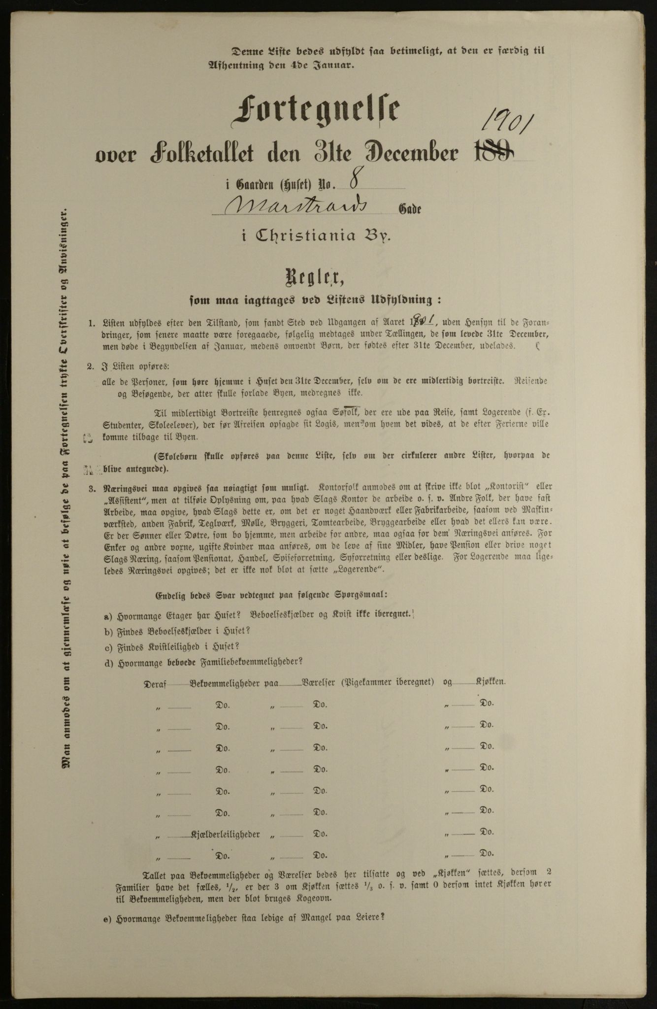 OBA, Kommunal folketelling 31.12.1901 for Kristiania kjøpstad, 1901, s. 9967