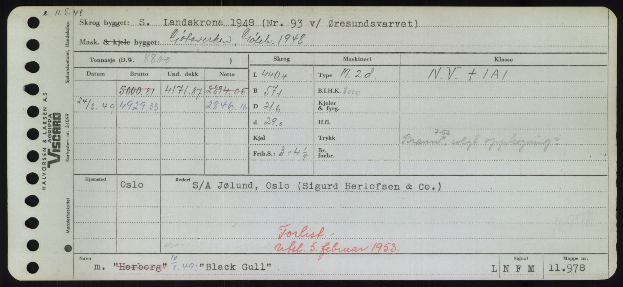 Sjøfartsdirektoratet med forløpere, Skipsmålingen, AV/RA-S-1627/H/Hd/L0004: Fartøy, Bia-Boy, s. 259