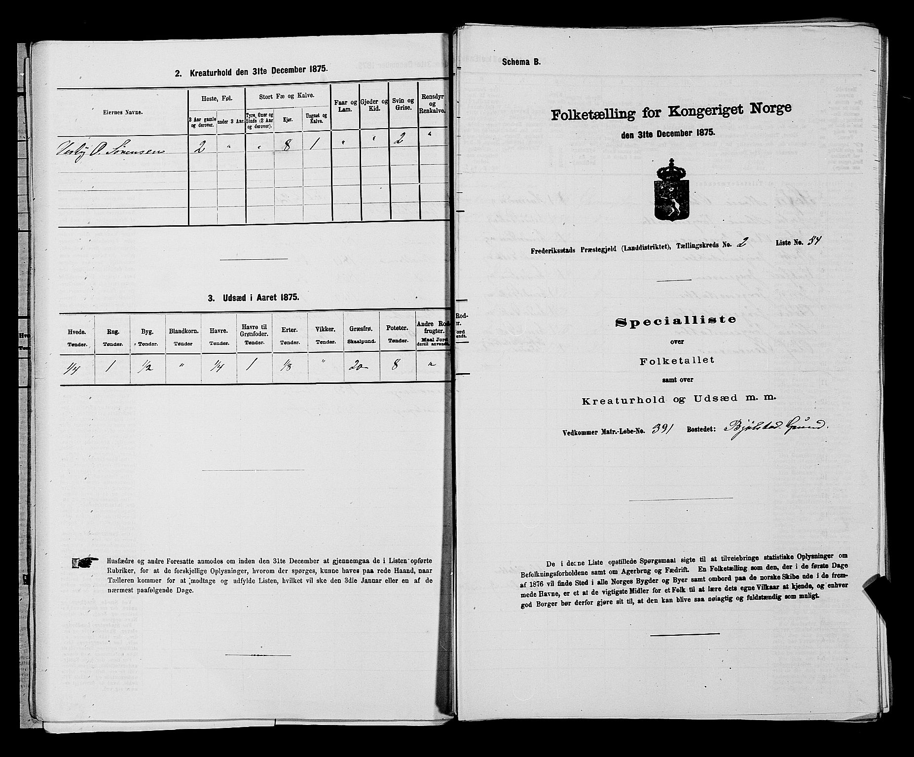 RA, Folketelling 1875 for 0132L Fredrikstad prestegjeld, Glemmen sokn, 1875, s. 252