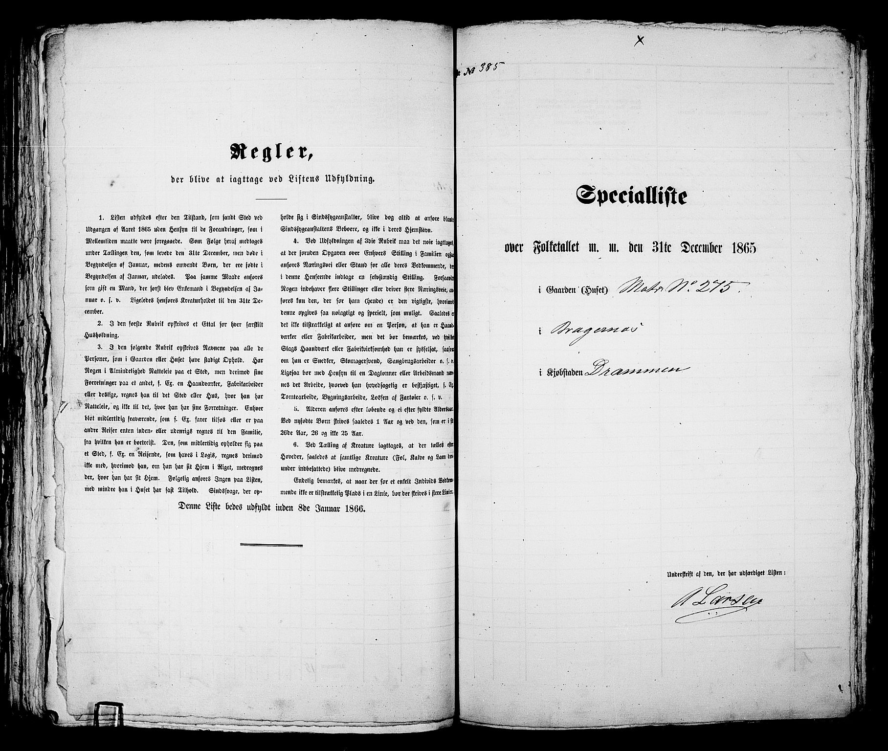 RA, Folketelling 1865 for 0602aB Bragernes prestegjeld i Drammen kjøpstad, 1865, s. 810