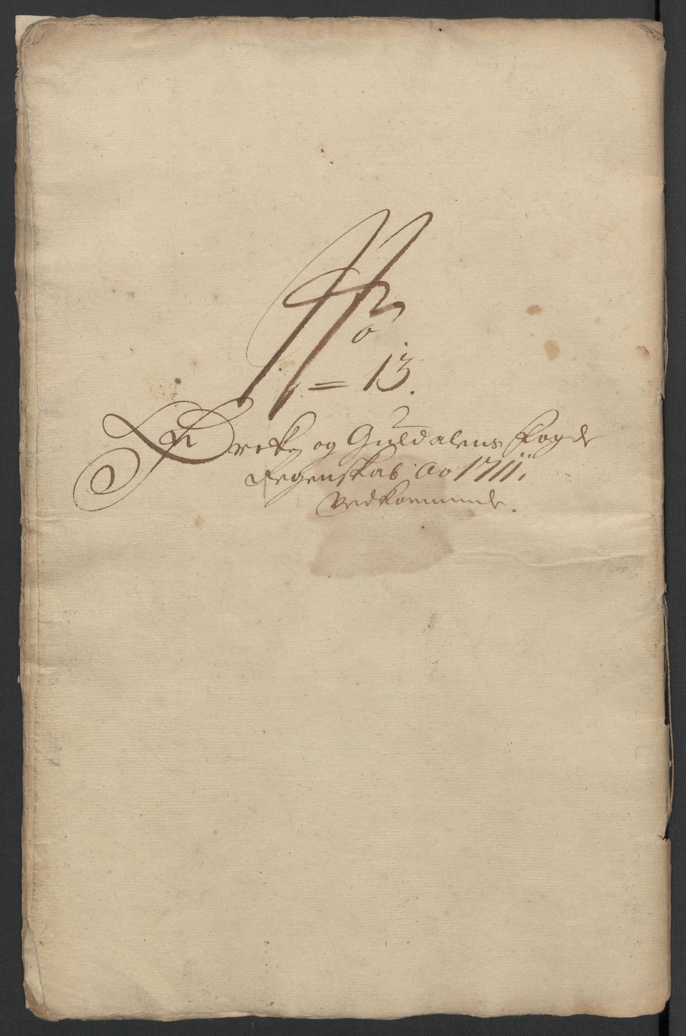 Rentekammeret inntil 1814, Reviderte regnskaper, Fogderegnskap, AV/RA-EA-4092/R60/L3962: Fogderegnskap Orkdal og Gauldal, 1711, s. 104