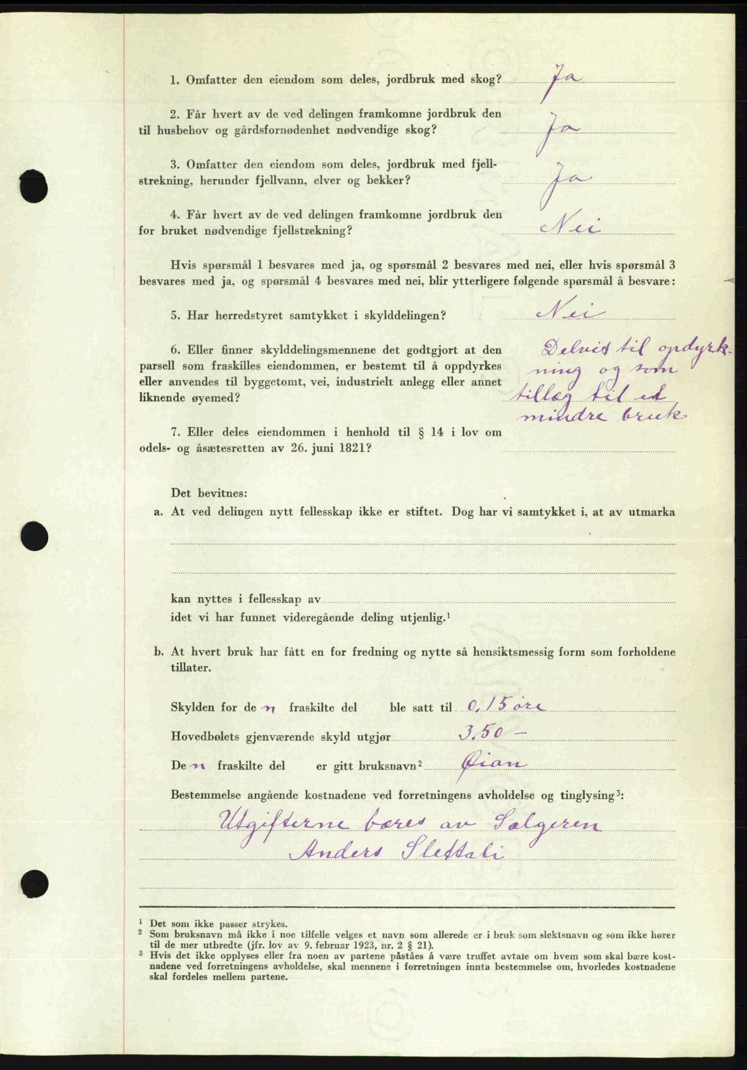 Romsdal sorenskriveri, SAT/A-4149/1/2/2C: Pantebok nr. A22, 1947-1947, Dagboknr: 982/1947
