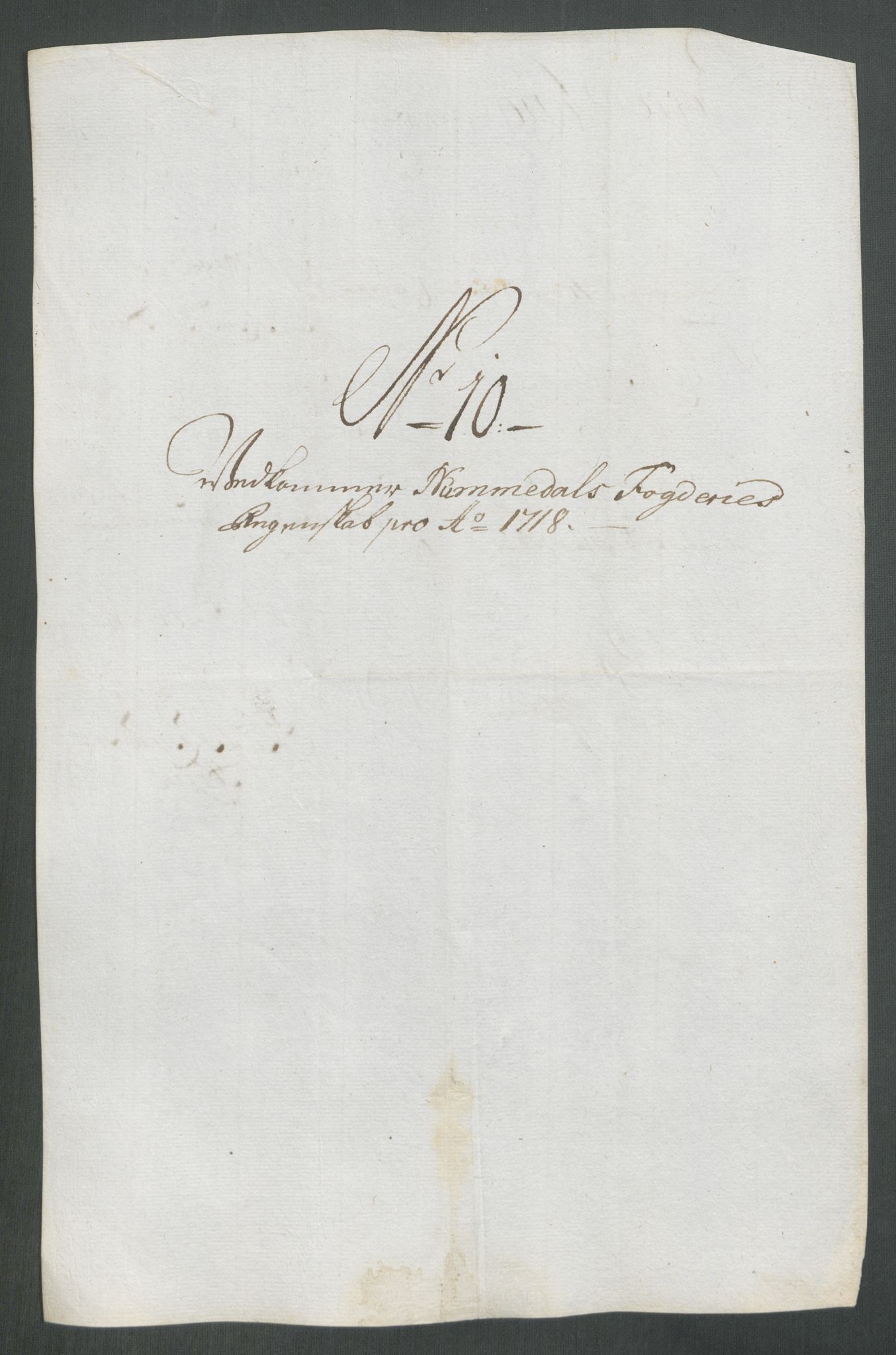 Rentekammeret inntil 1814, Reviderte regnskaper, Fogderegnskap, AV/RA-EA-4092/R64/L4439: Fogderegnskap Namdal, 1718, s. 124