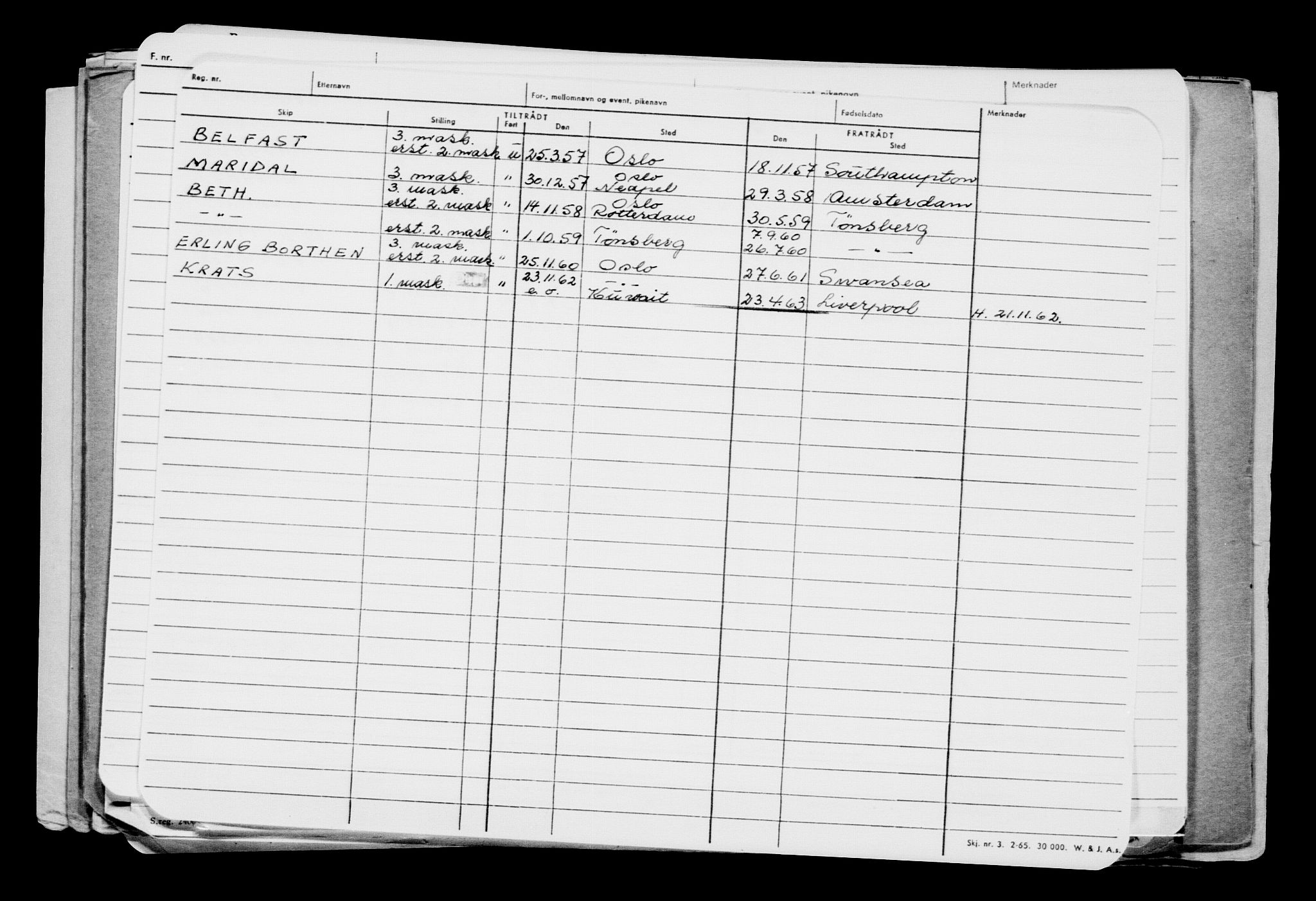Direktoratet for sjømenn, AV/RA-S-3545/G/Gb/L0114: Hovedkort, 1913, s. 573
