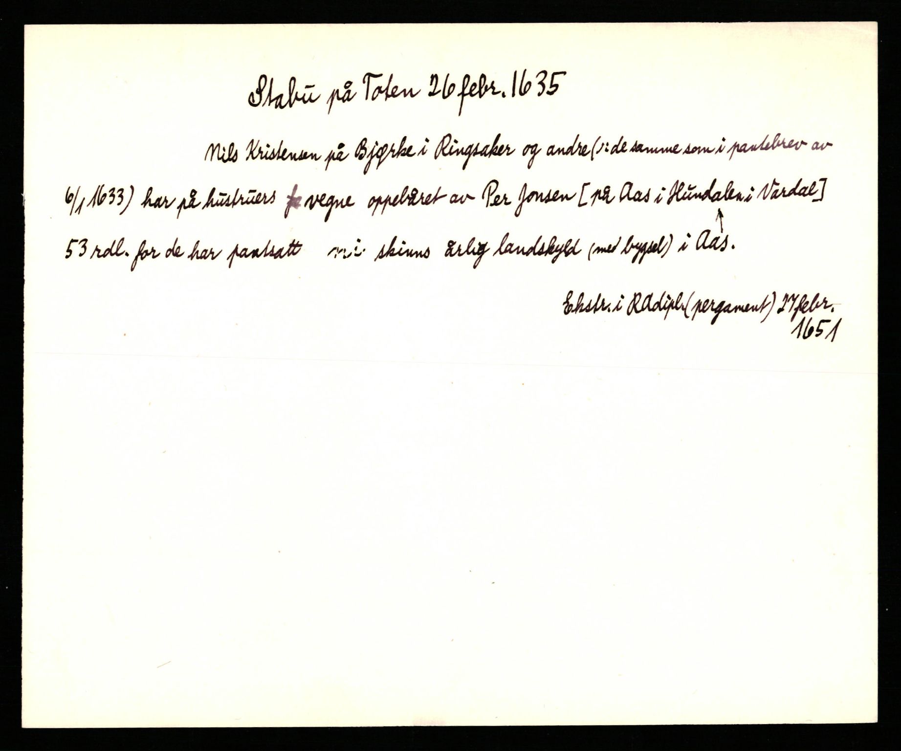 Riksarkivets diplomsamling, AV/RA-EA-5965/F35/F35b/L0008: Riksarkivets diplomer, seddelregister, 1635-1646, s. 13