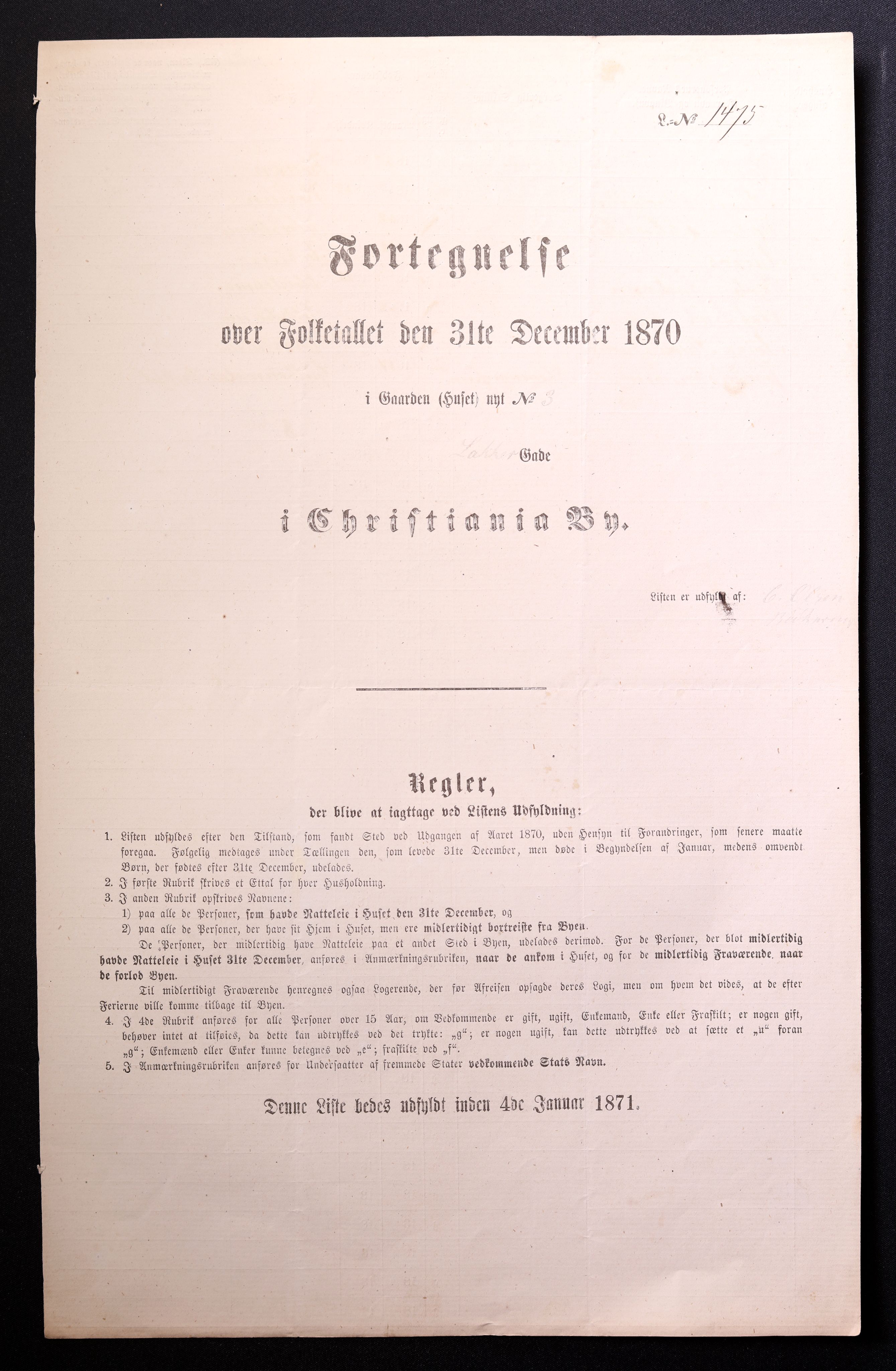 RA, Folketelling 1870 for 0301 Kristiania kjøpstad, 1870, s. 1739