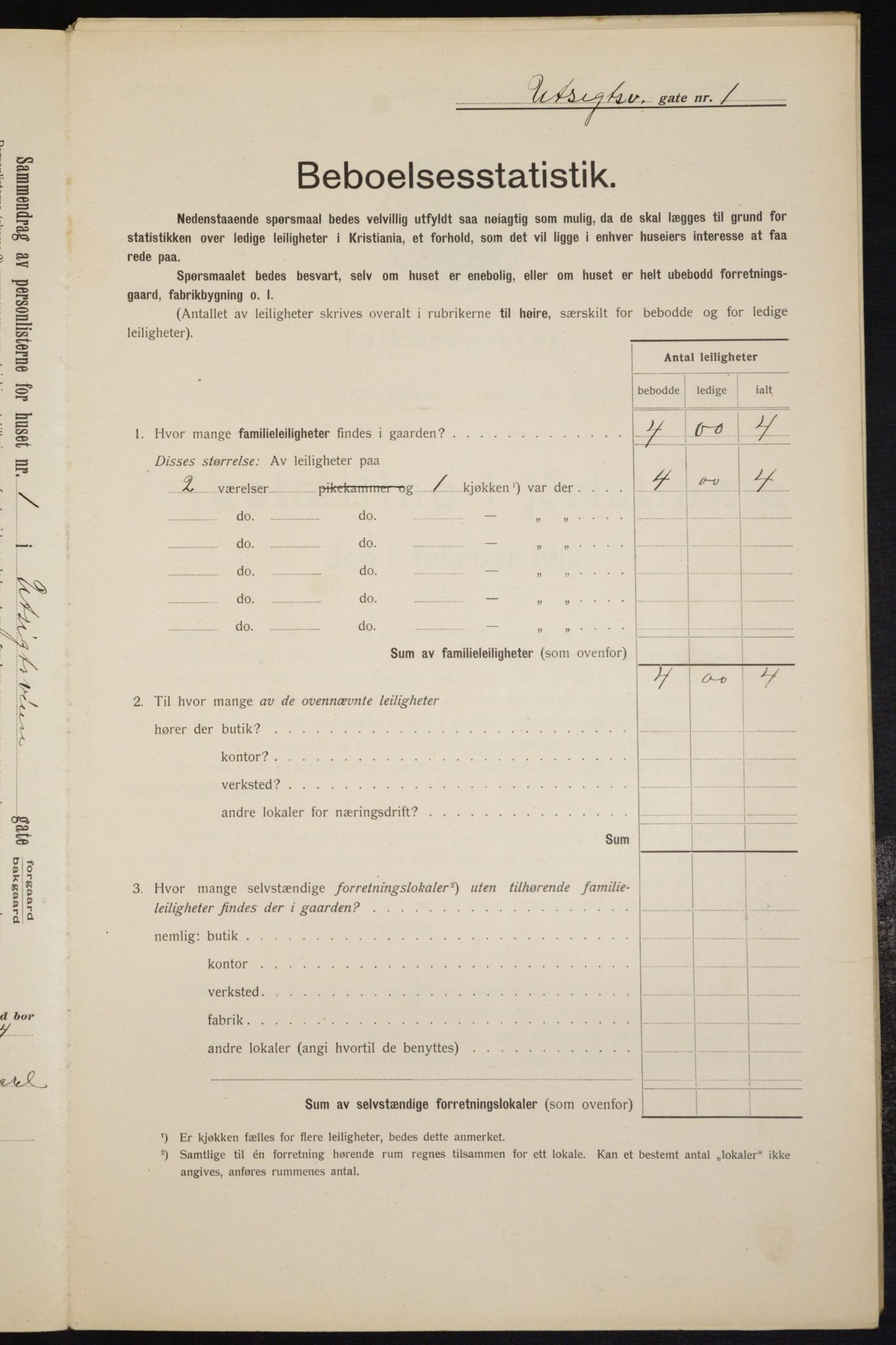 OBA, Kommunal folketelling 1.2.1912 for Kristiania, 1912, s. 121326