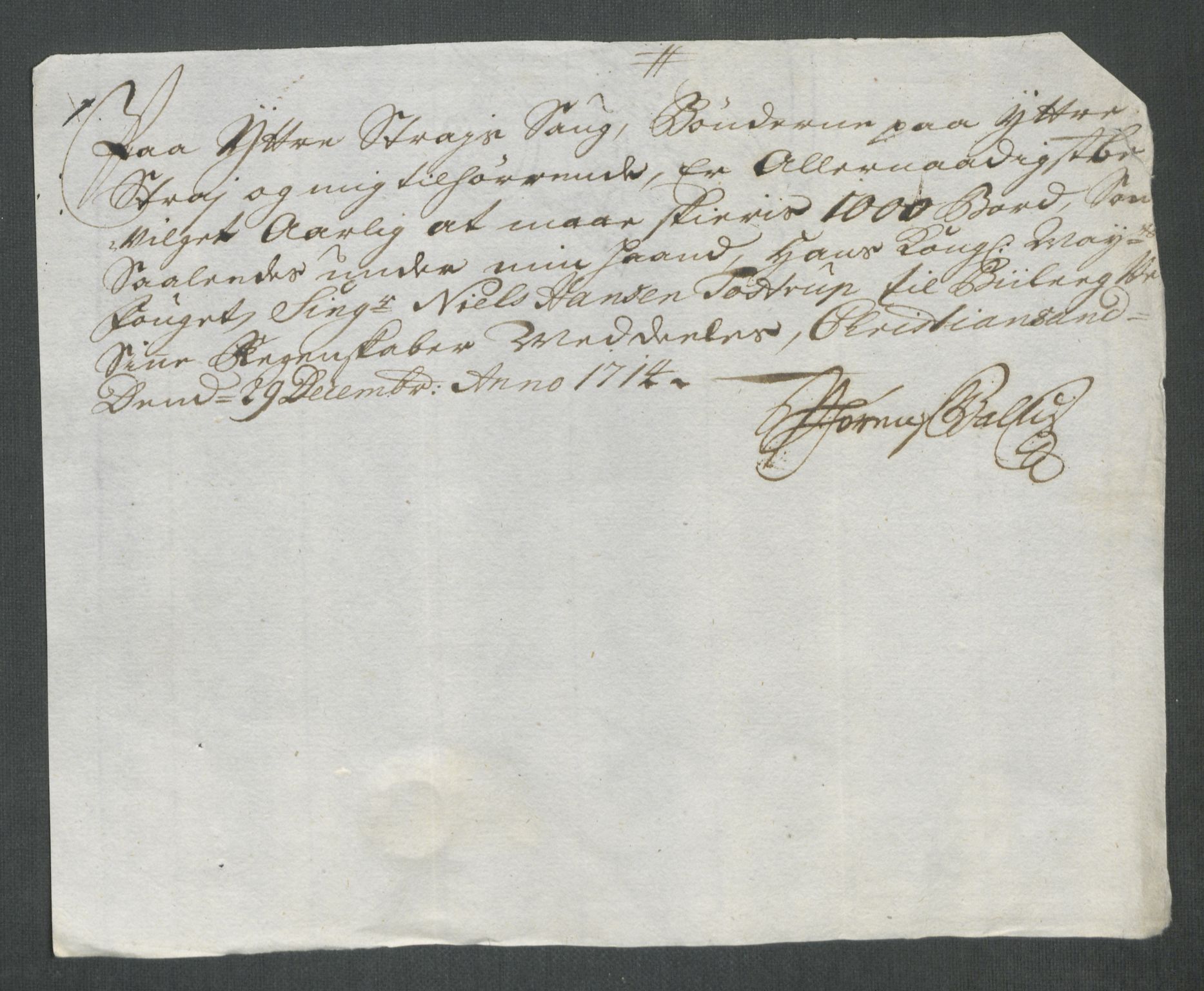 Rentekammeret inntil 1814, Reviderte regnskaper, Fogderegnskap, AV/RA-EA-4092/R43/L2558: Fogderegnskap Lista og Mandal, 1714, s. 43